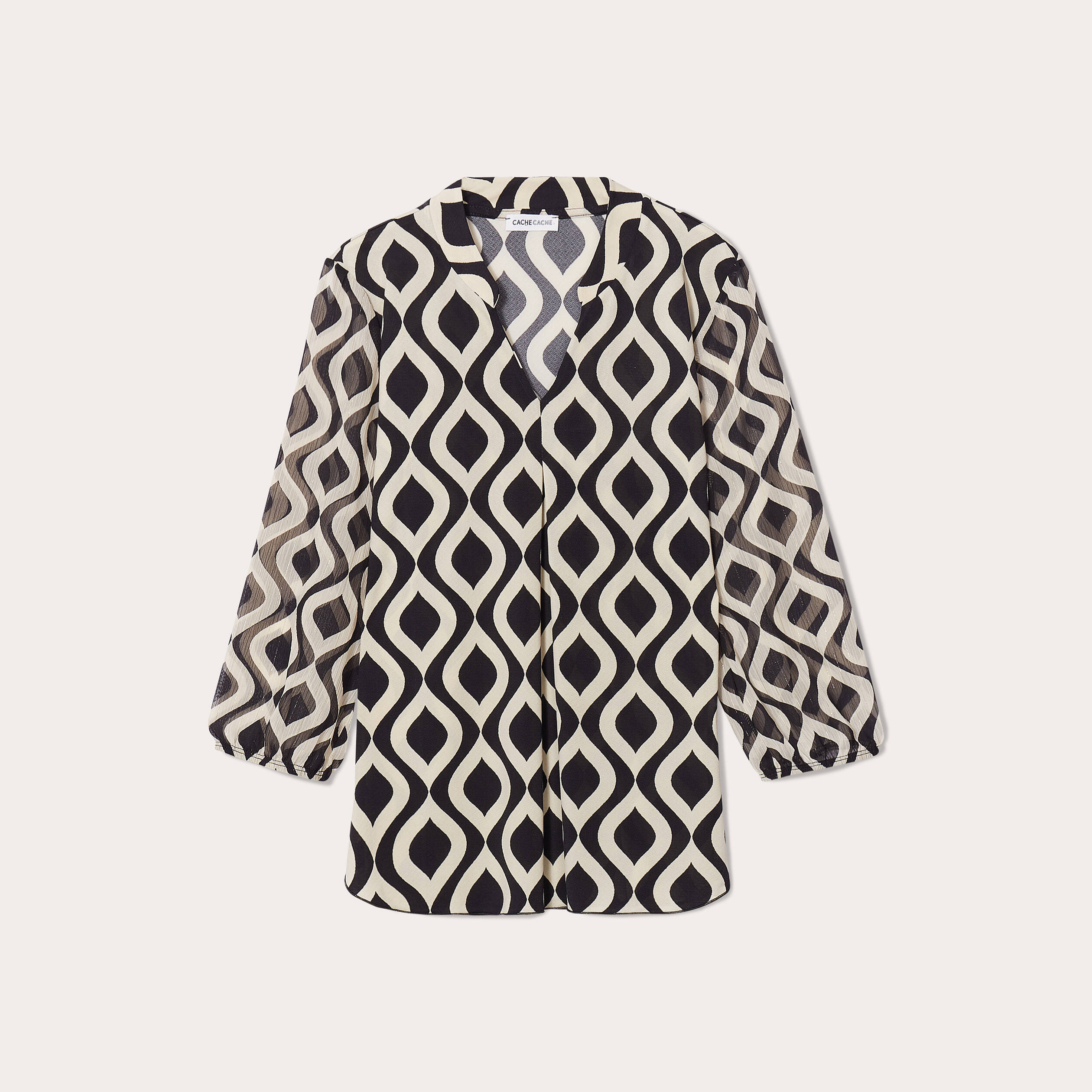 Blouse noire et online blanche femme
