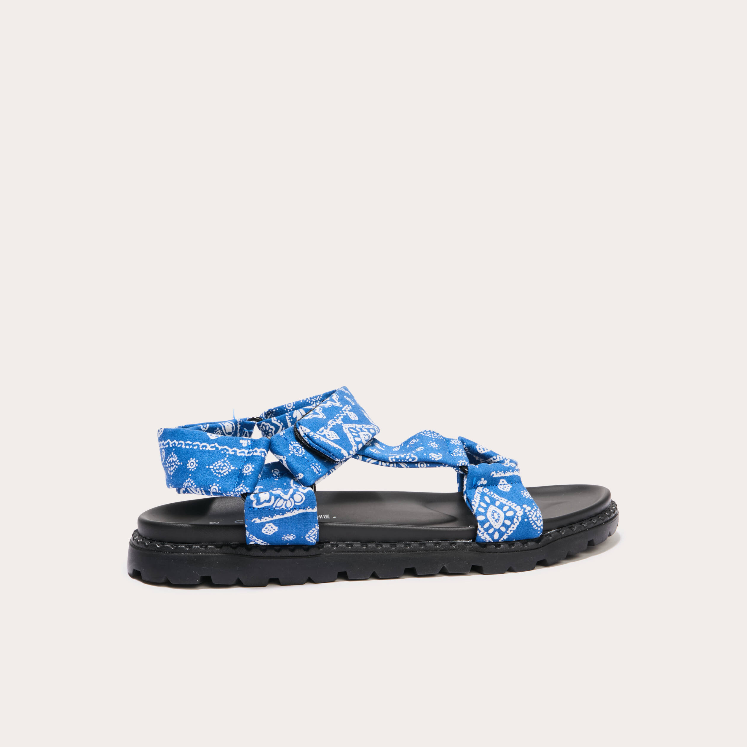 sandales avec lien bleu femme Sandales avec lien bleu femme