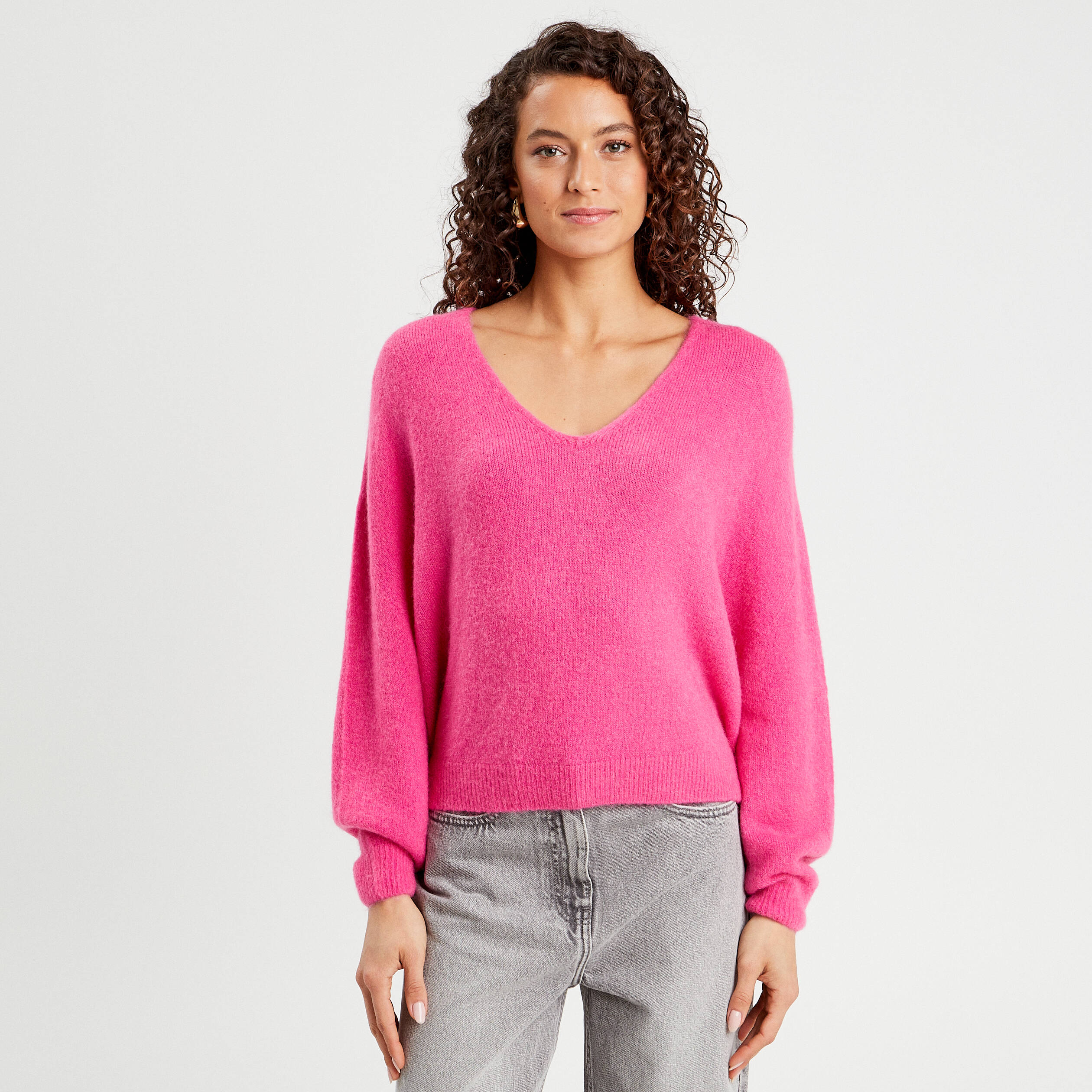 Pull Femme August Silk Manches Longues Rose – Taille XL – 100% Coton – Occasion En Excellent état