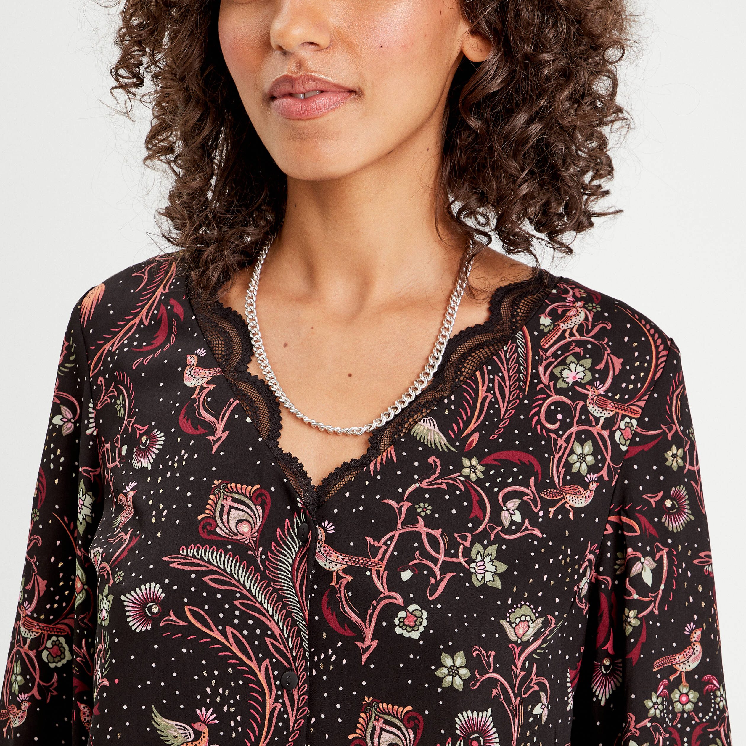 chemise manches longues noir femme Chemise manches longues noir femme