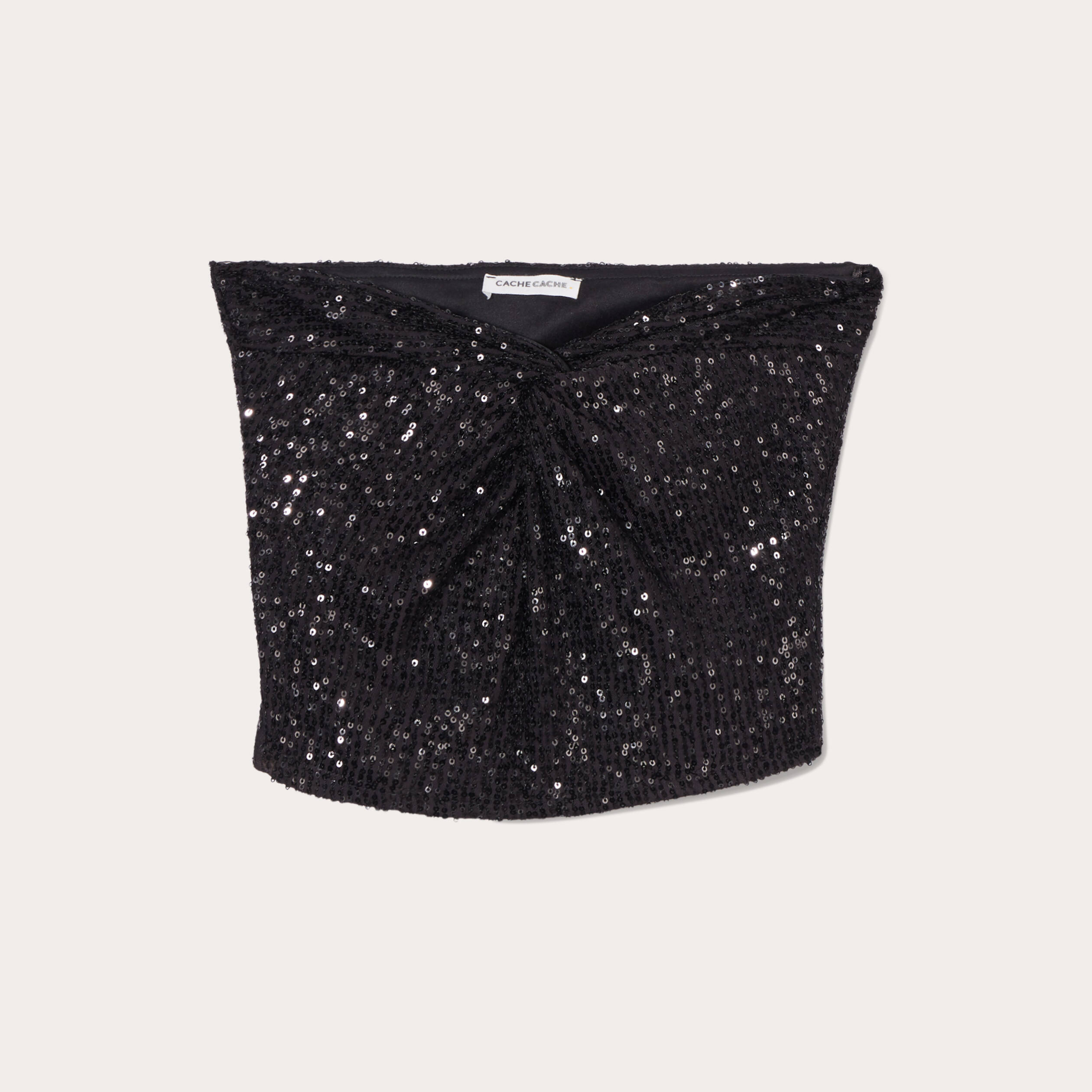 bustier sequins noir femme Bustier sequins noir femme
