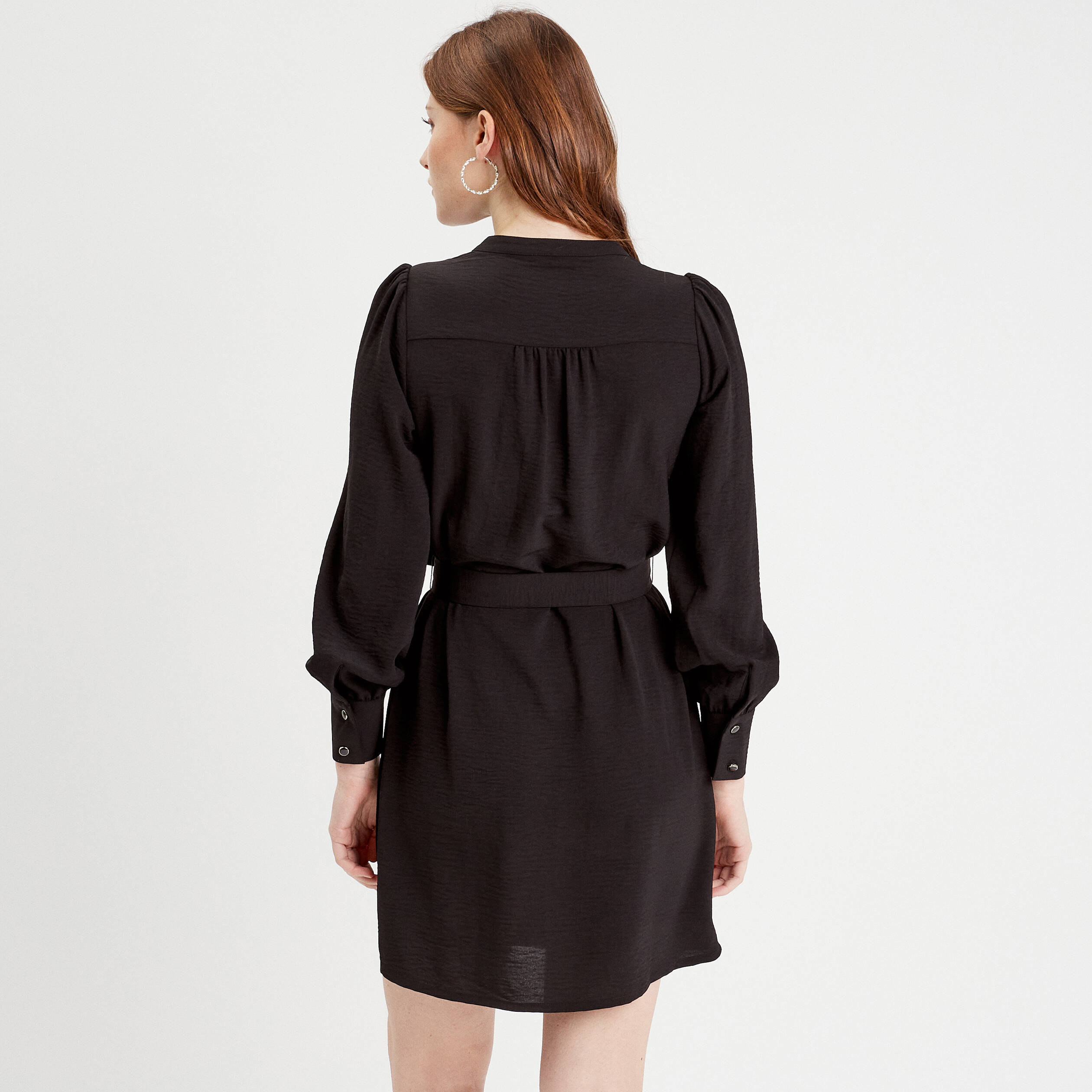 robe droite ceinturee noir femme Robe droite ceinturée noir femme