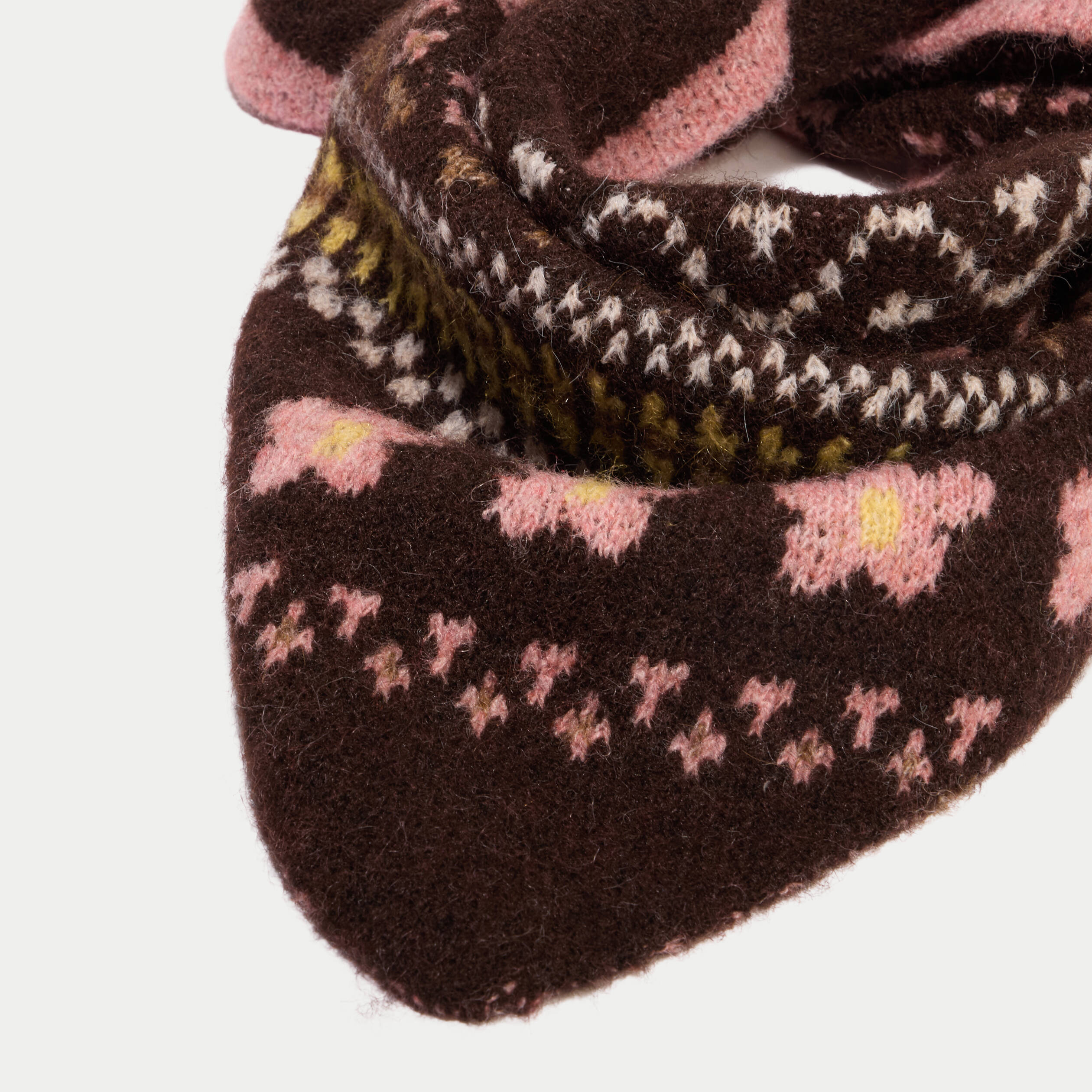 Foulard marron fonc&eacute; femme