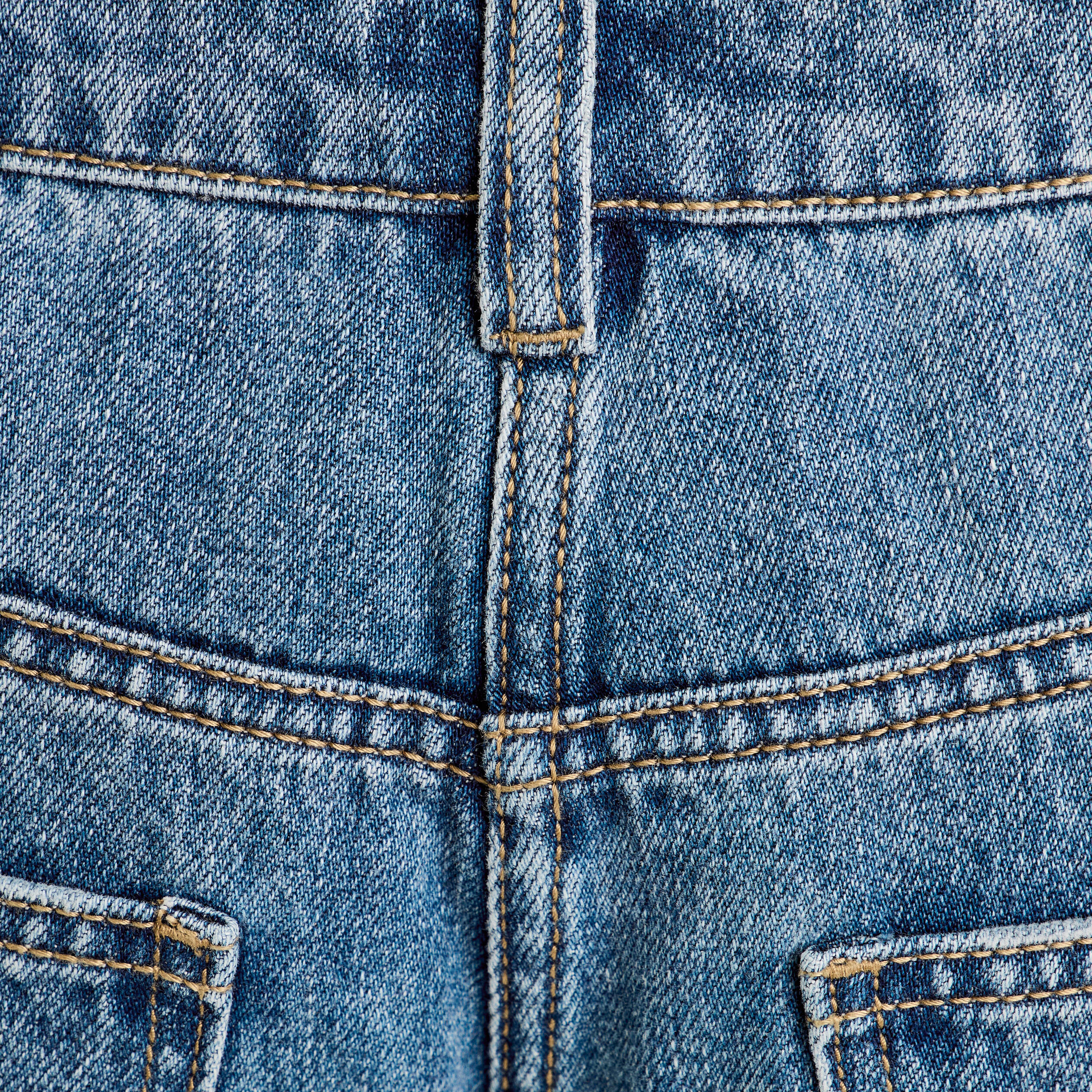 jeans baggy taille haute denim double stone femme Jeans baggy taille haute denim double stone femme