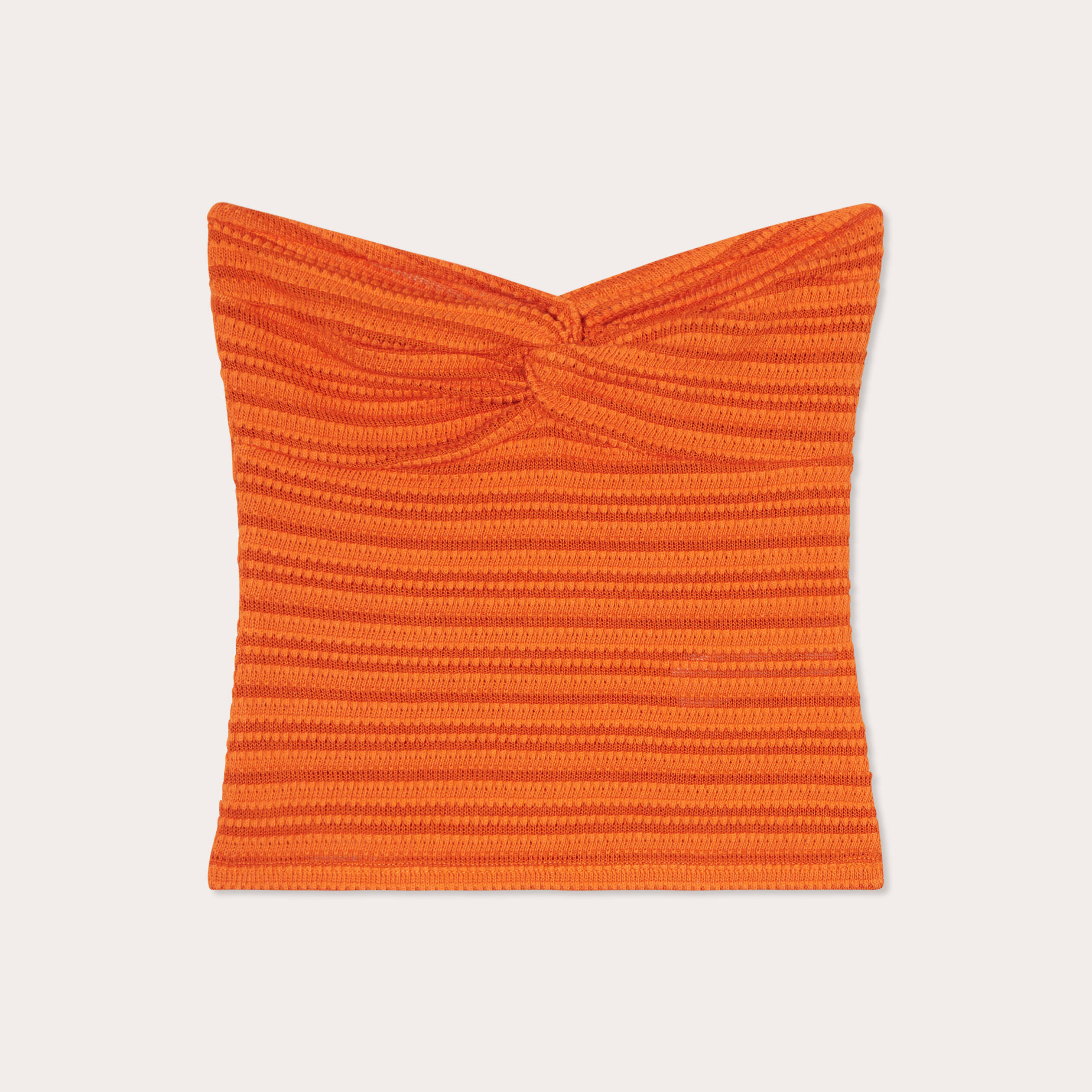bandeau cropped bustier orange fonce femme Bandeau cropped bustier orange foncé femme