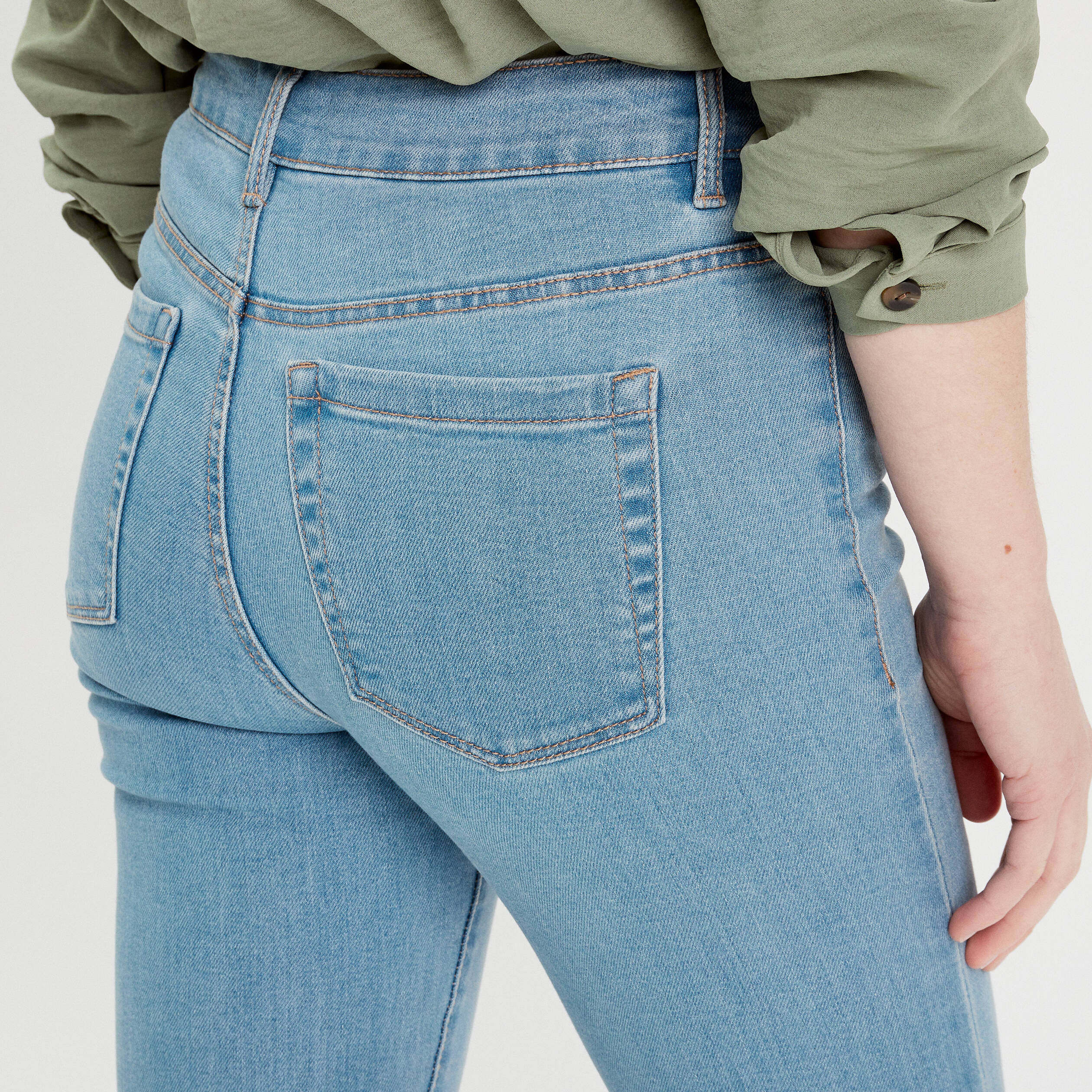 Jeans slim denim dirty femme