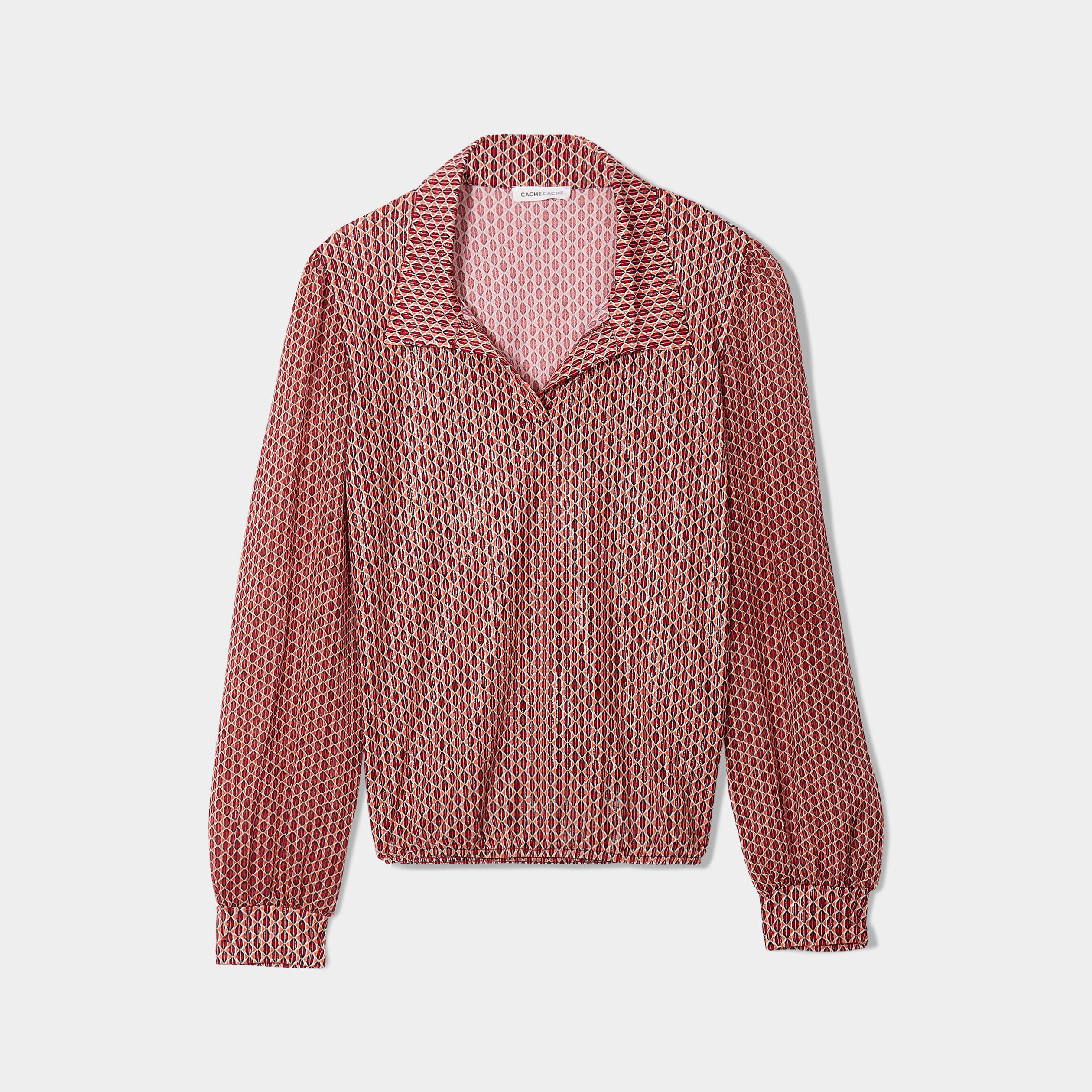 Blouse manches longues blanc femme