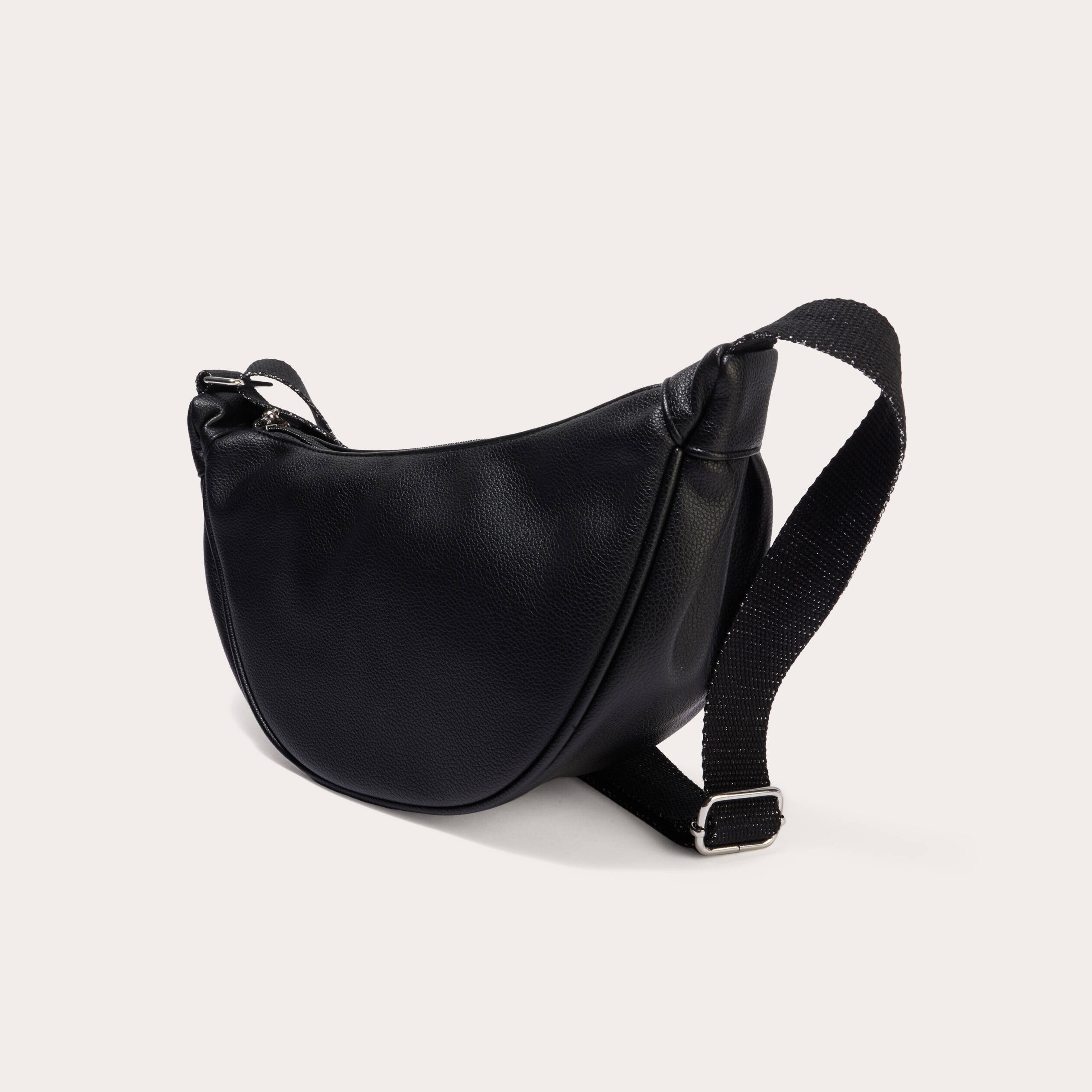 Sac banane similicuir noir femme