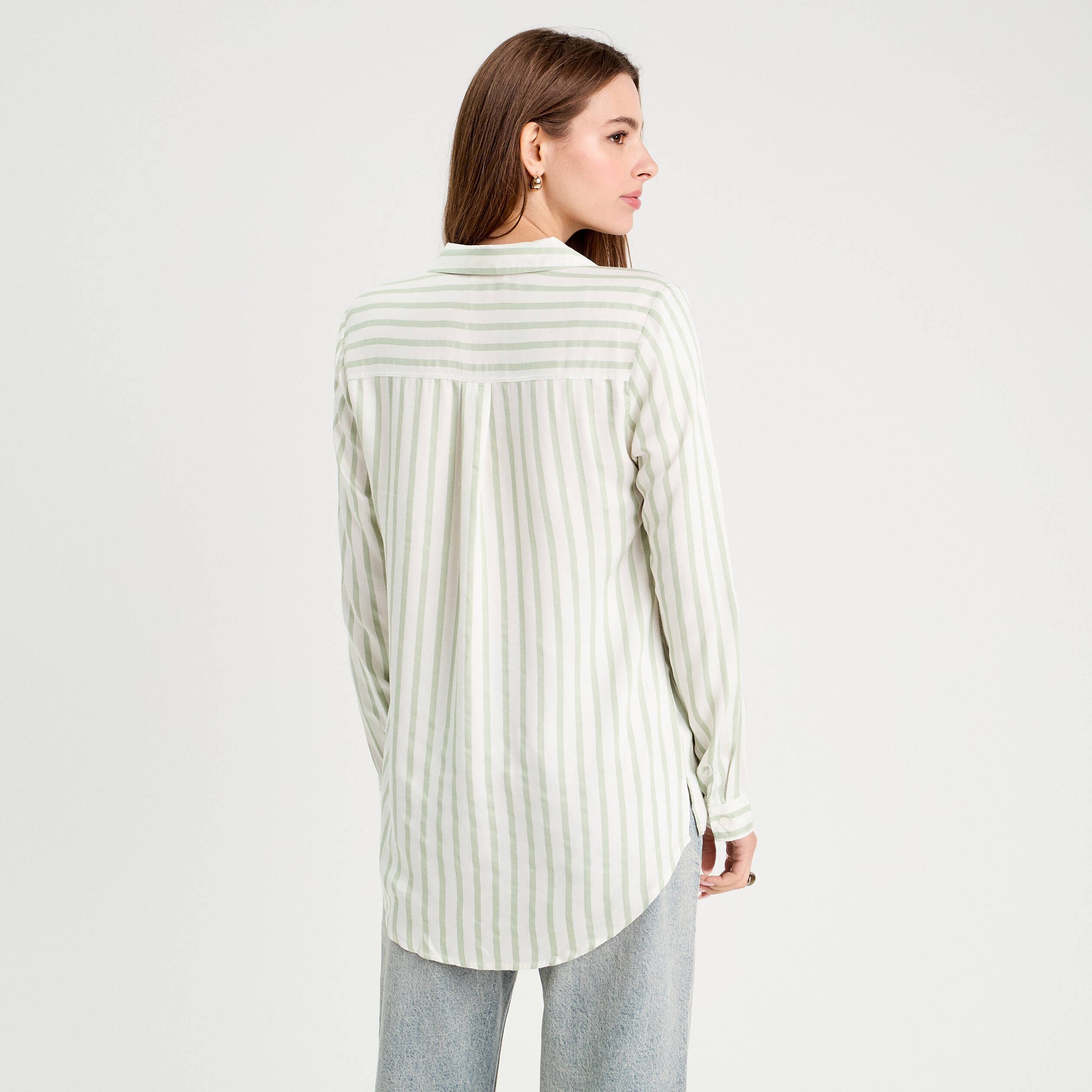 chemise manches longues vert kaki femme Chemise manches longues vert kaki femme
