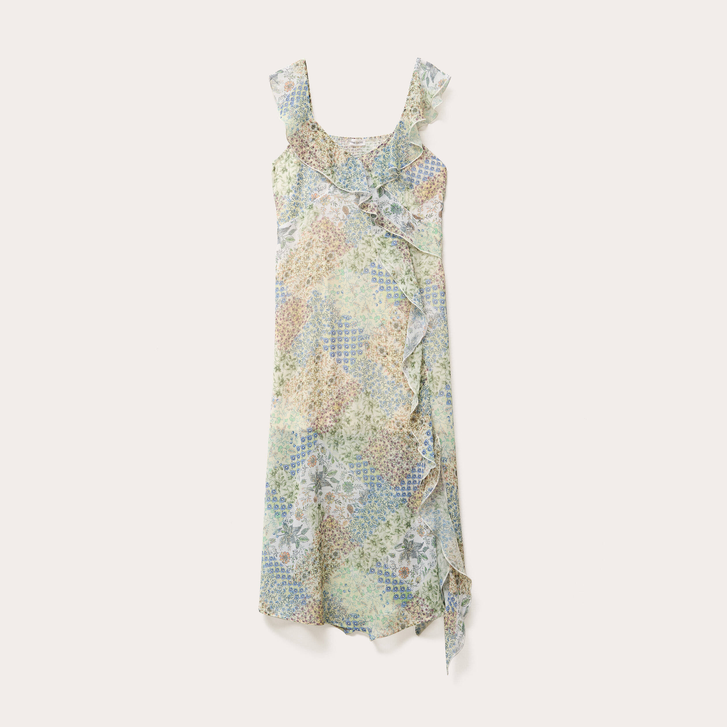 robe longue evasee volants blanc femme Robe longue évasée volants blanc femme