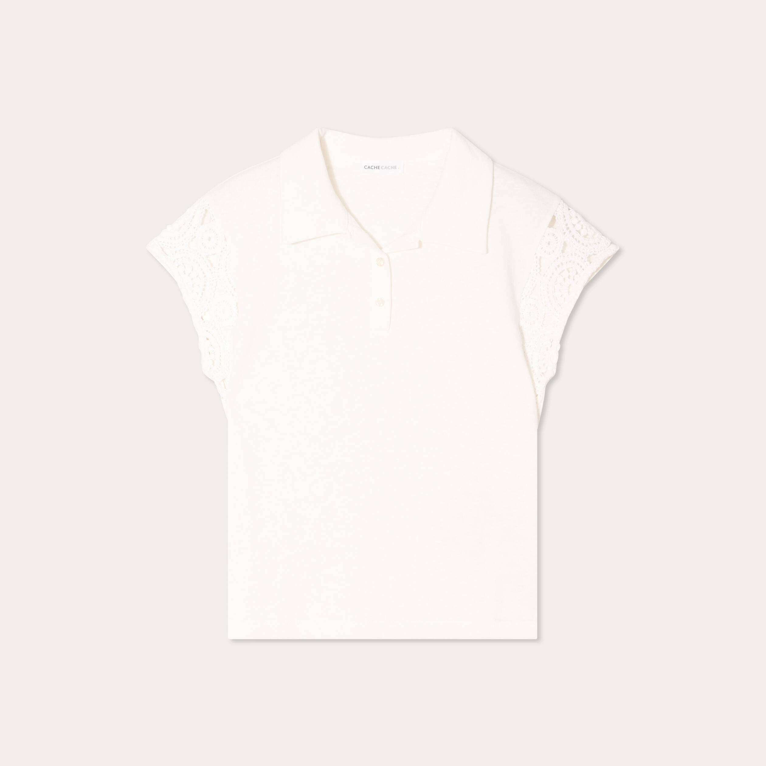 polo manches courtes ecru femme Polo manches courtes ecru femme