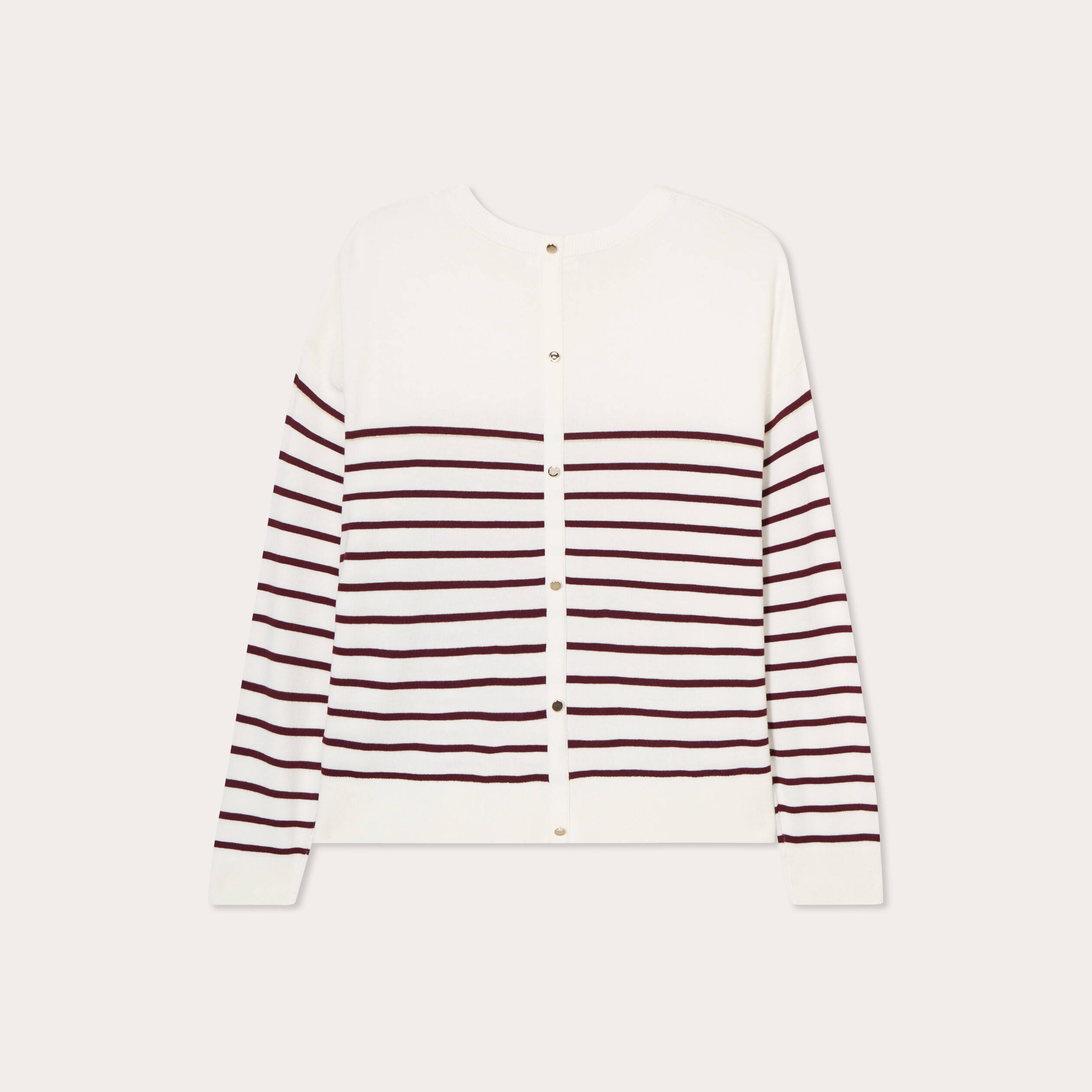 Pull manches longues bordeaux femme