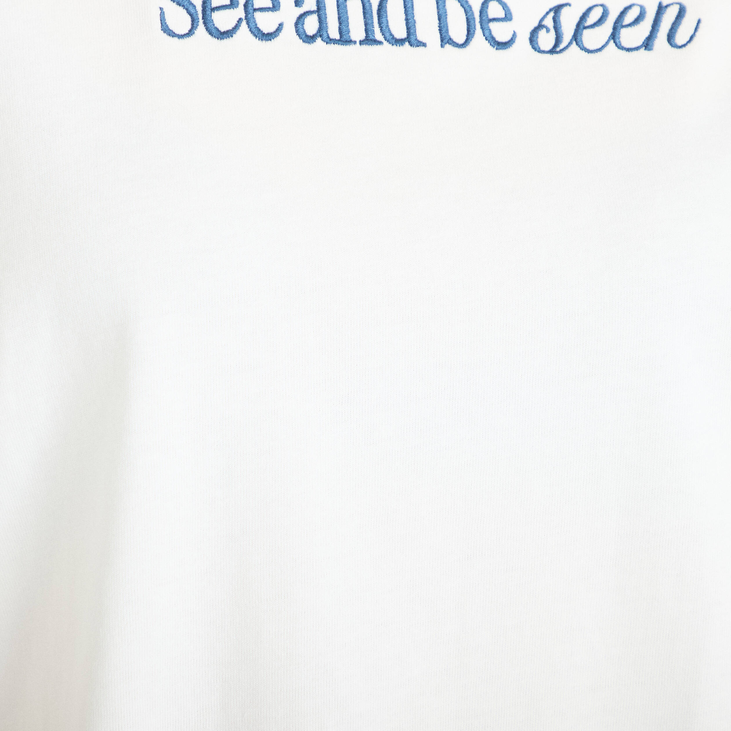 T-shirt oversize brod&eacute; Bridgerton ecru femme