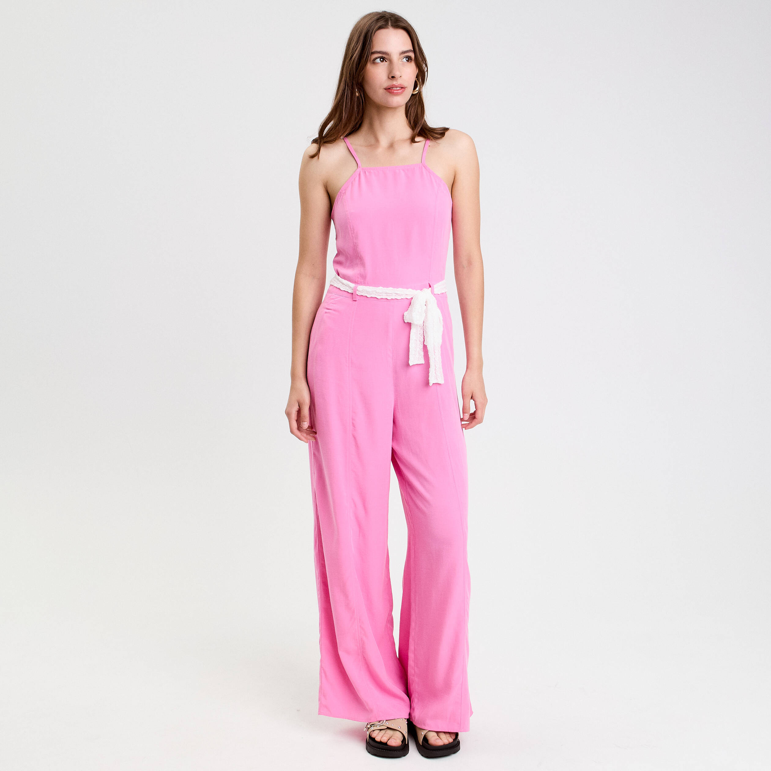 Combinaison rose femme
