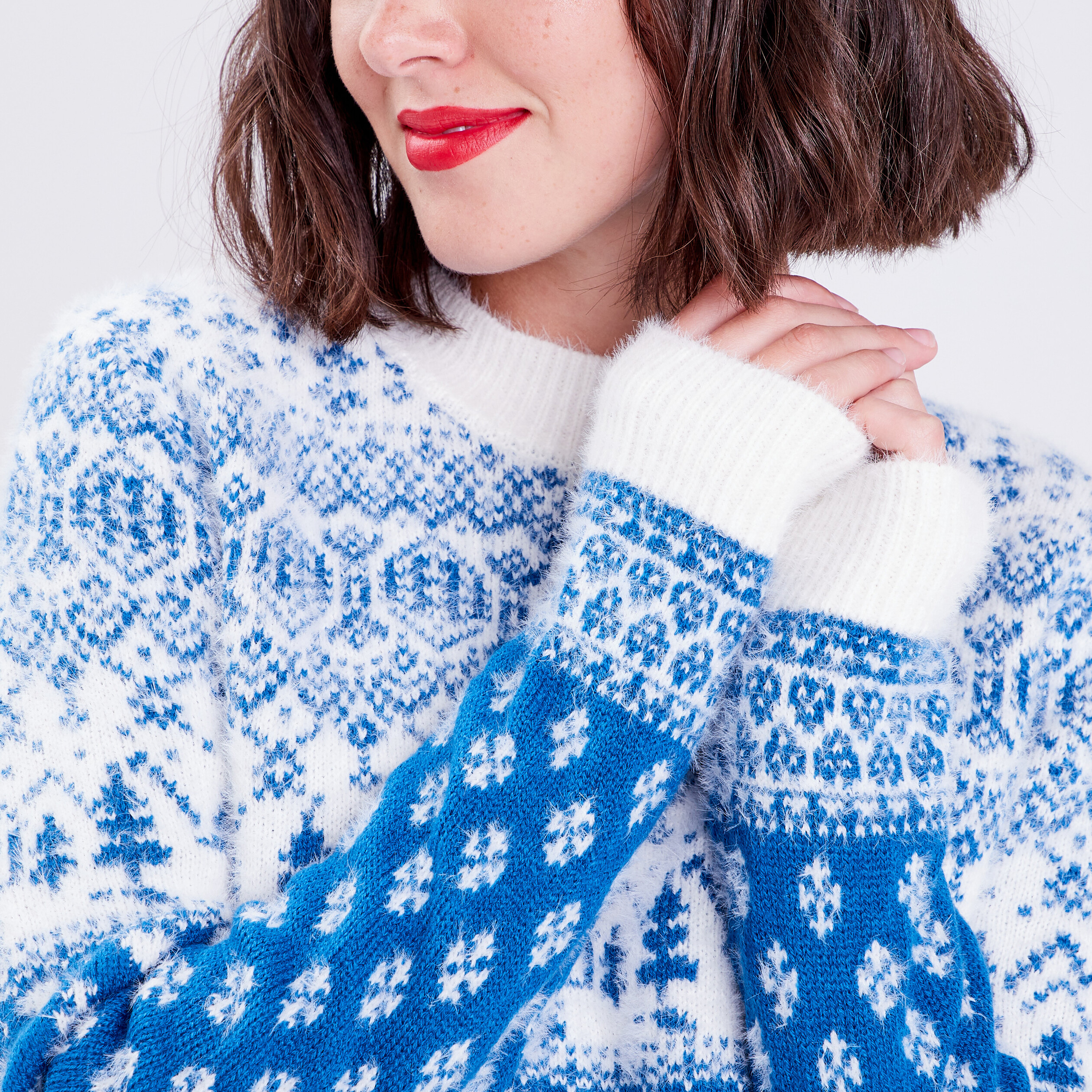 pull avec col rond bleu femme Pull avec col rond bleu femme