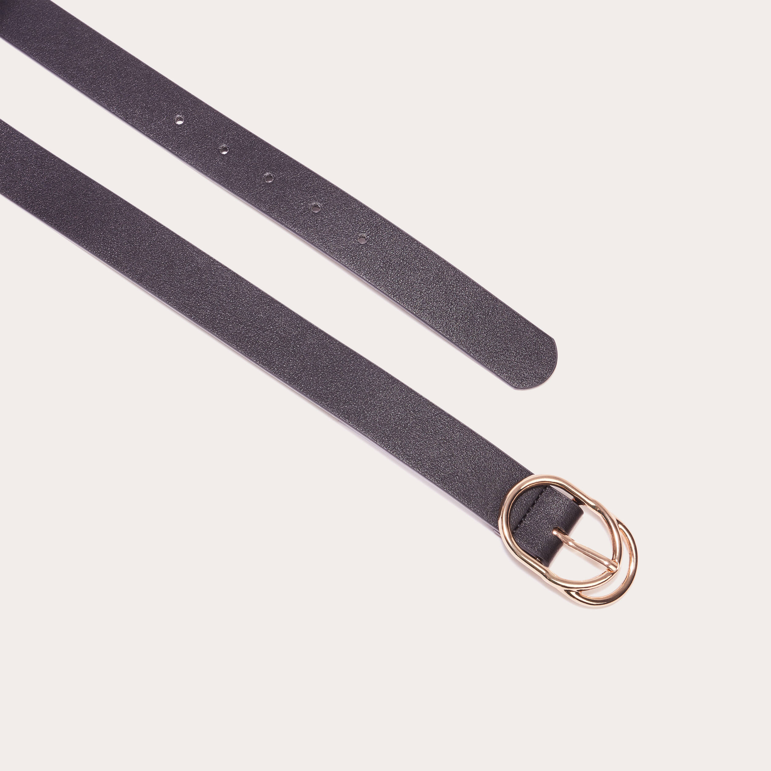 ceinture double boucle noir femme Ceinture double boucle noir femme