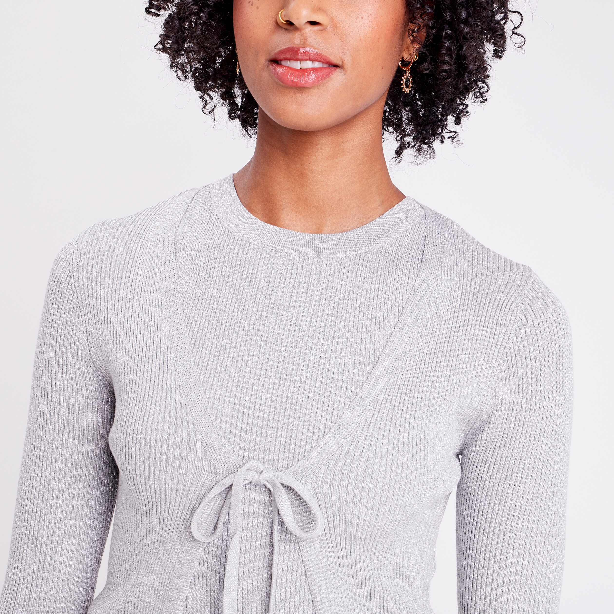 Gilet Court Gilet ArgentÃ© Femme Gilet Manches Longues Femme