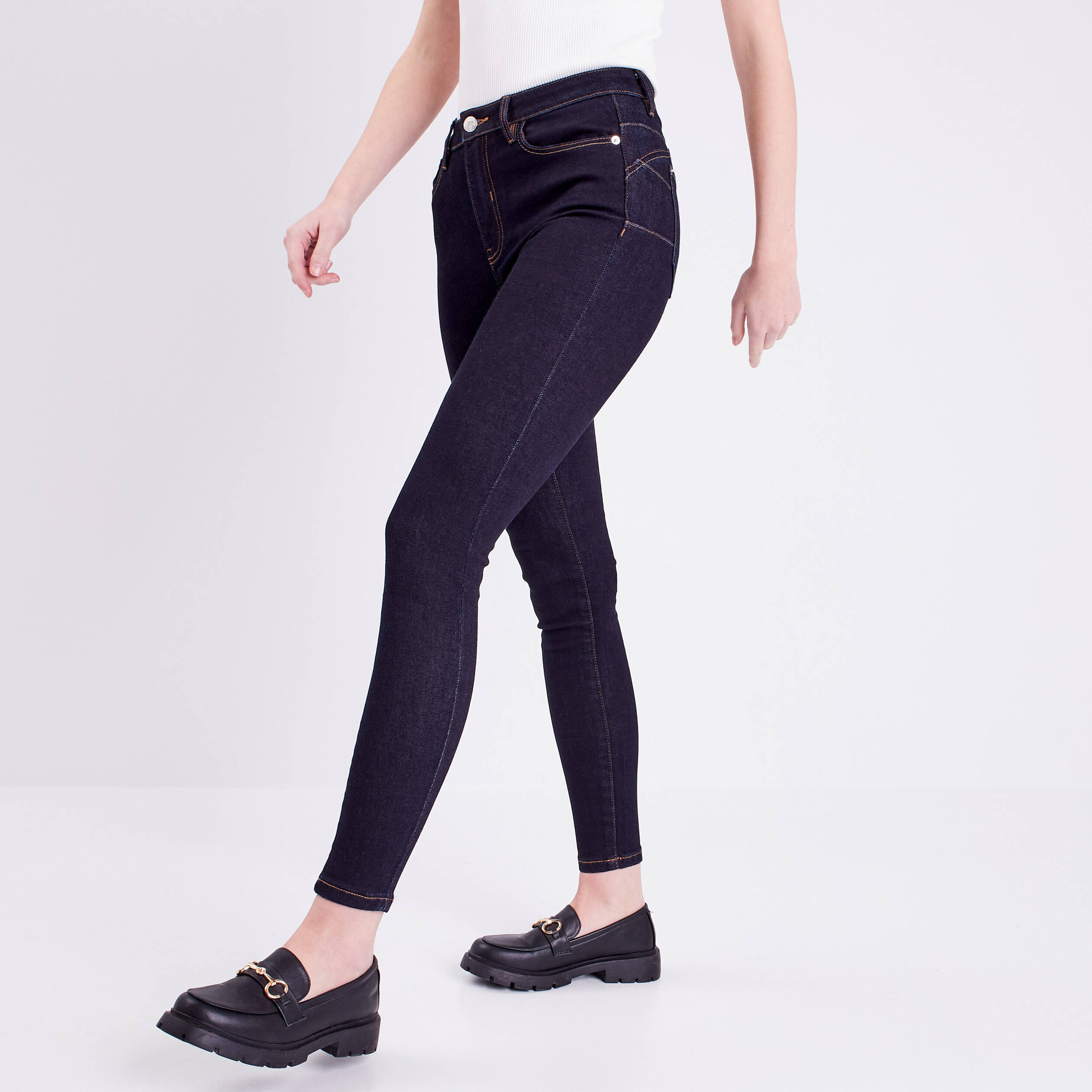 Vib's Taille 36 Jean Femme Jeans Bootcut Taille Haute Denim