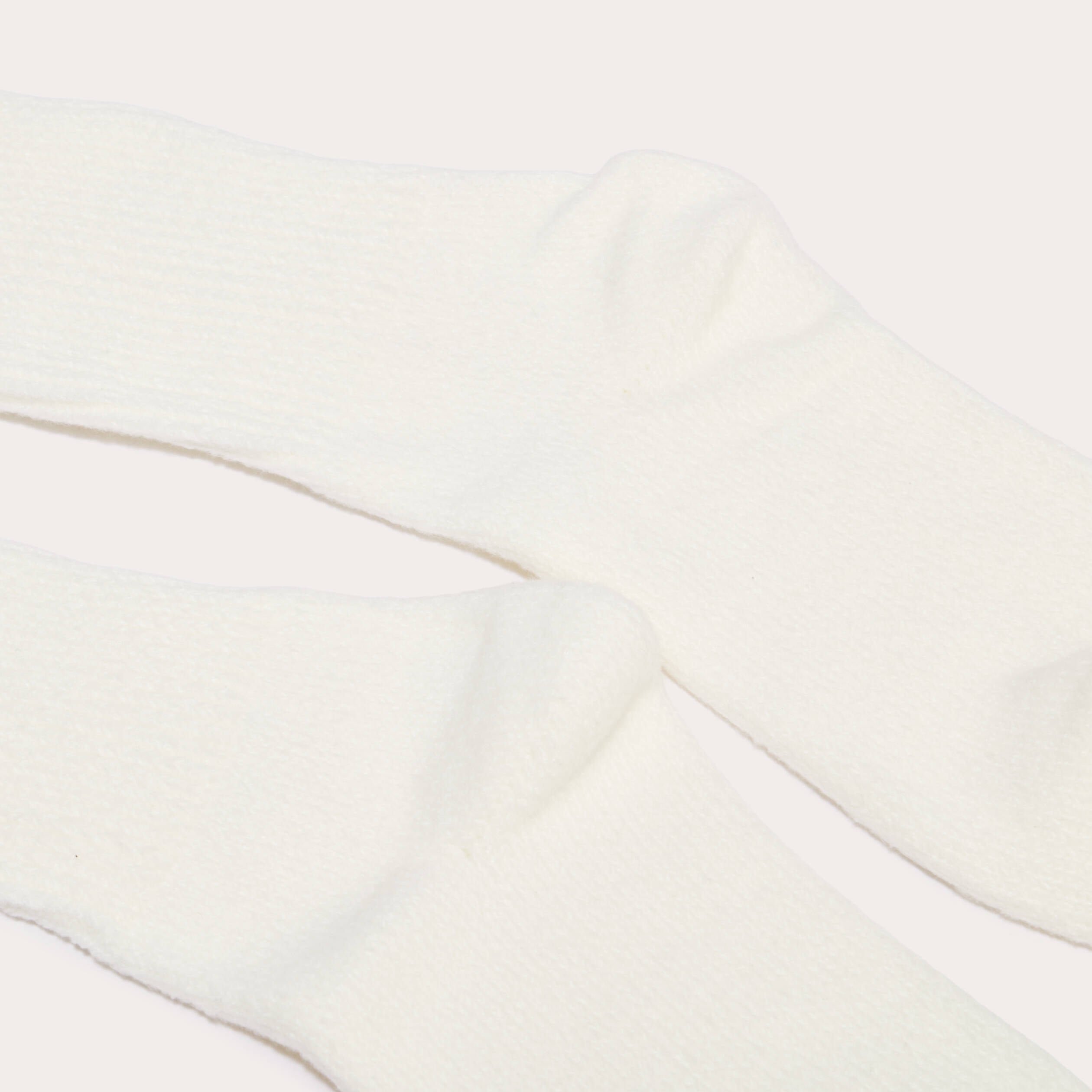 Chaussettes hautes ecru femme