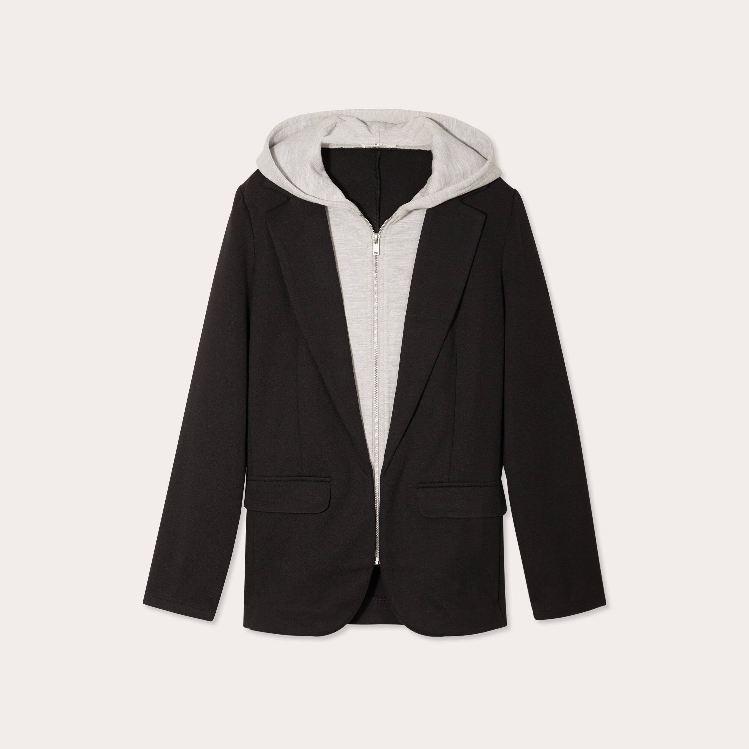 veste blazer 2 en 1 gilet noir femme Veste blazer 2-en-1 gilet noir femme