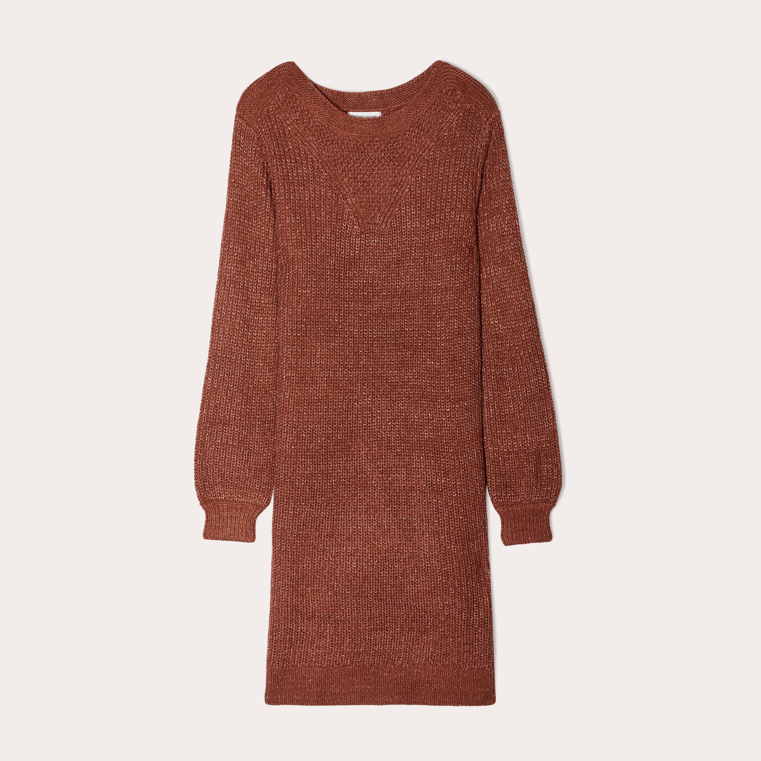 Robe femme marron discount