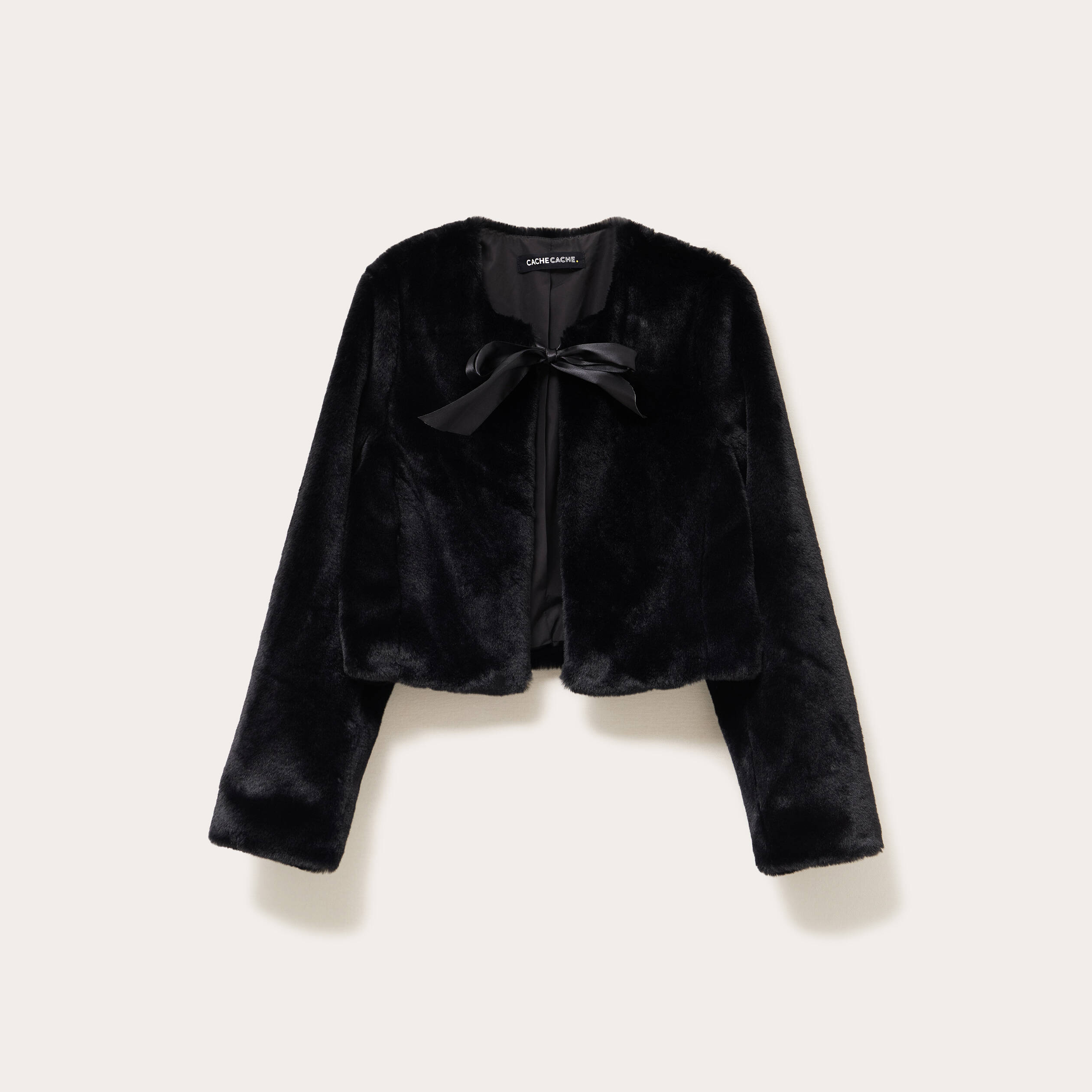 Veste Fausse Fourrure Femme In Extenso Taille XS Noir - Neuf Sans étiquettes