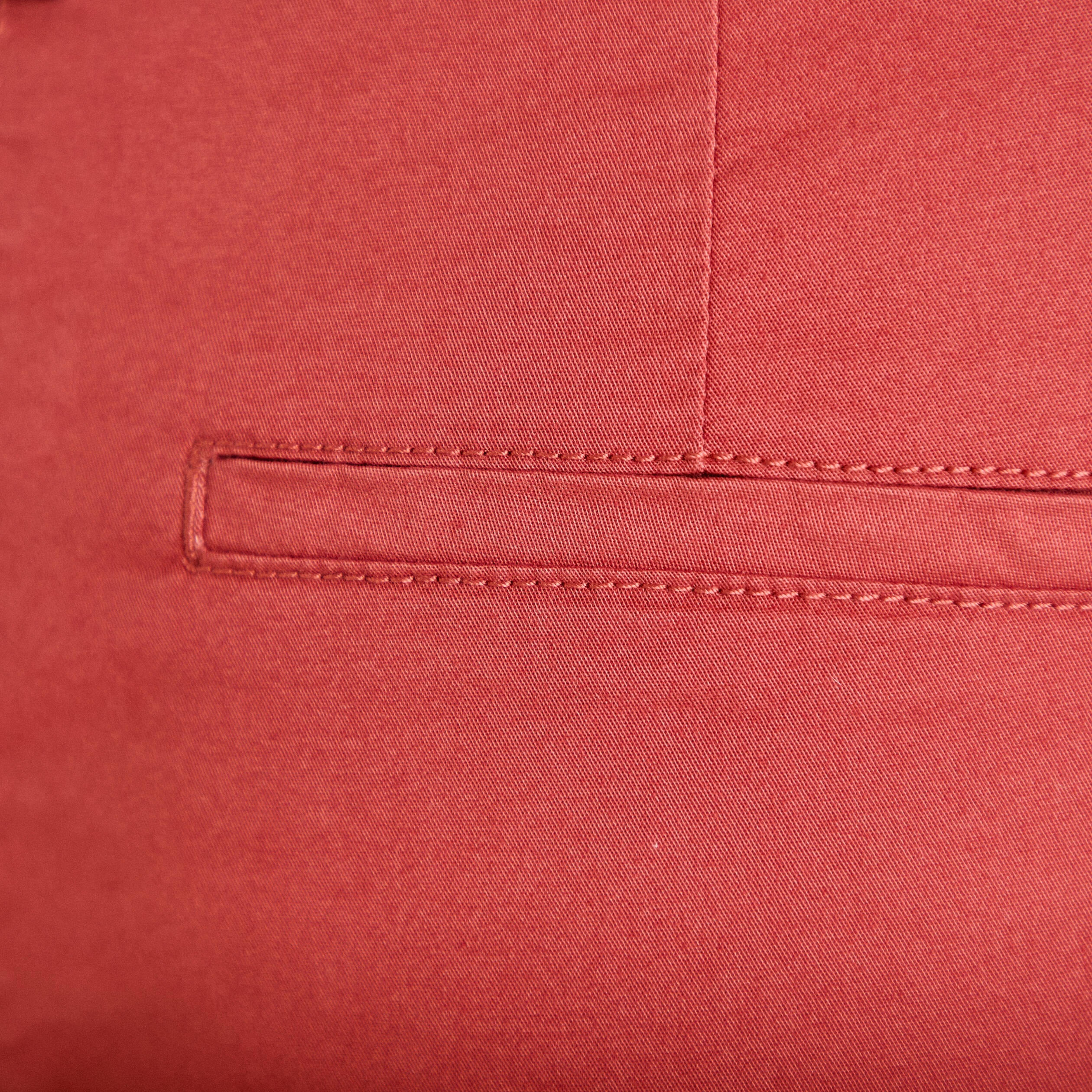 Pantalon chino 7/8&egrave;me vieux rose femme