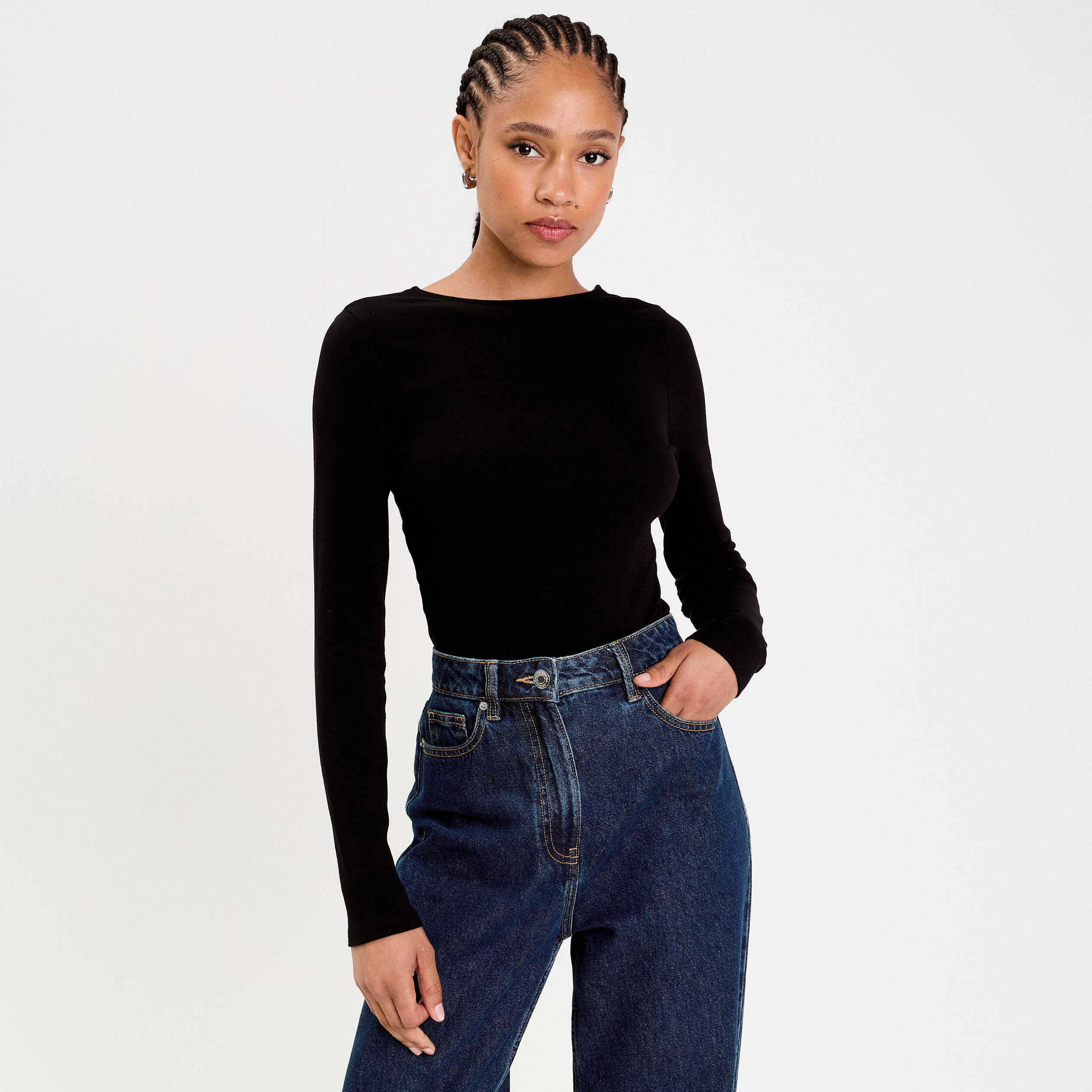 Haut à Col Bateau Et Manches Longues | Marron | Tommy Hilfiger