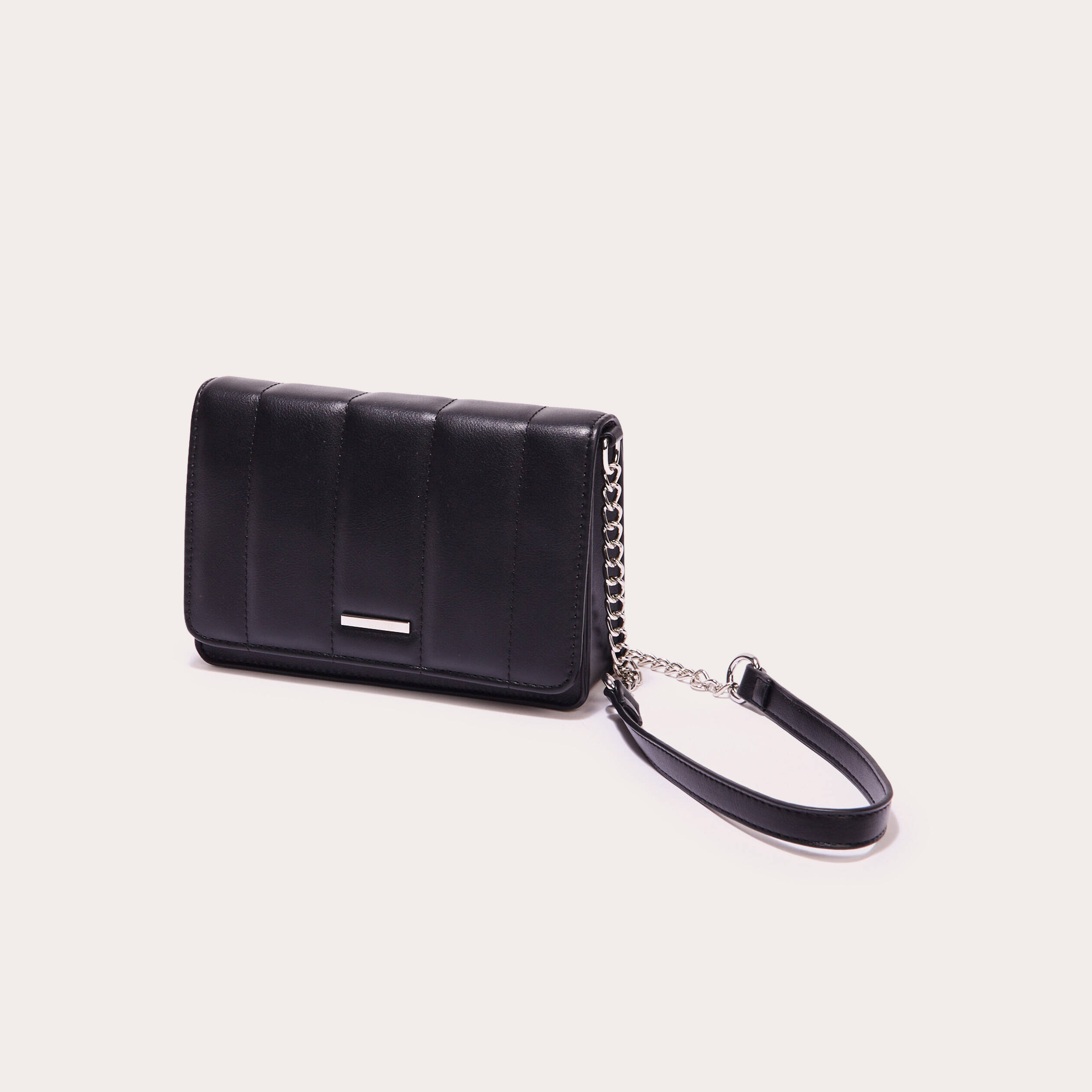 Sac matelassé avec chaîne noir femme Vibs