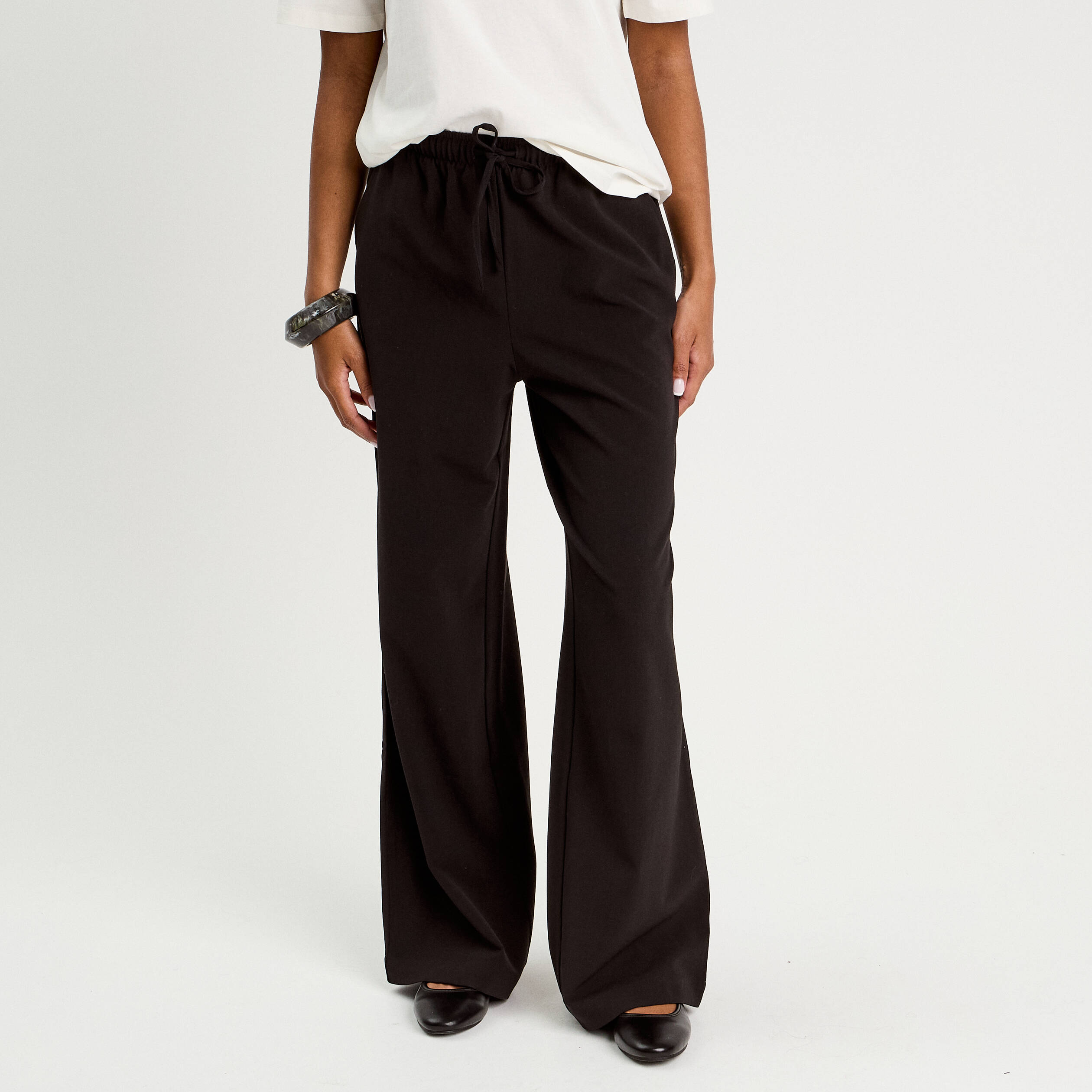 pantalon large noir femme Pantalon large noir femme