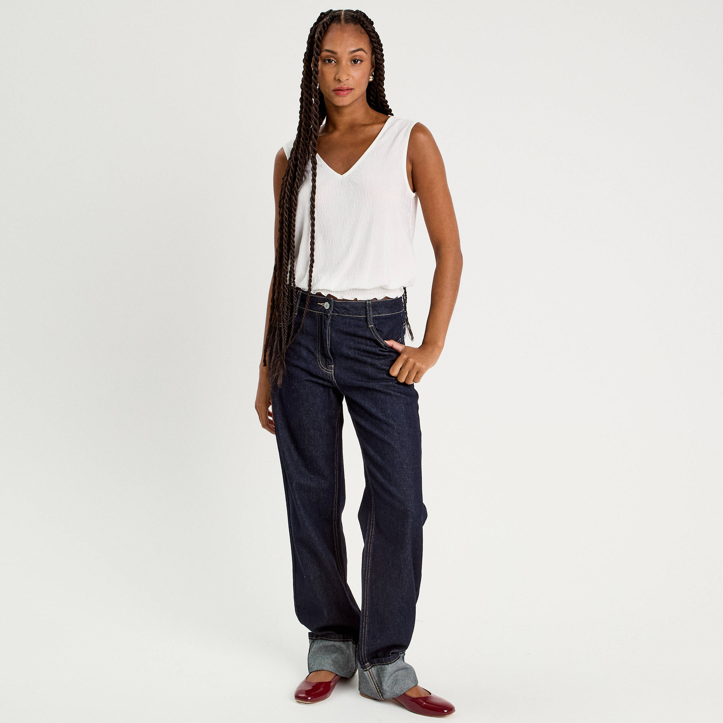 blouse sans manches ecru femme Blouse sans manches ecru femme