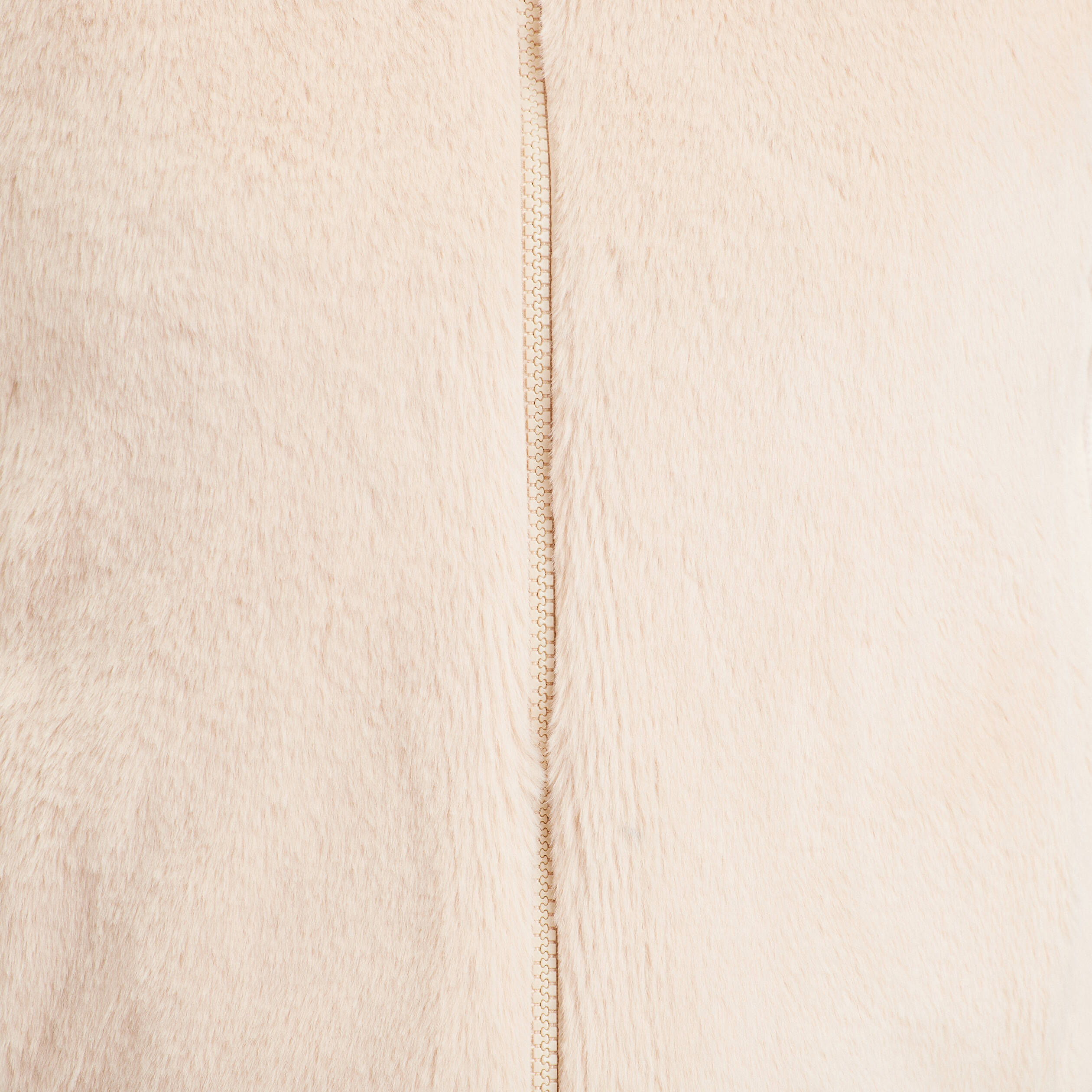 Veste droite sans manches ivoire femme