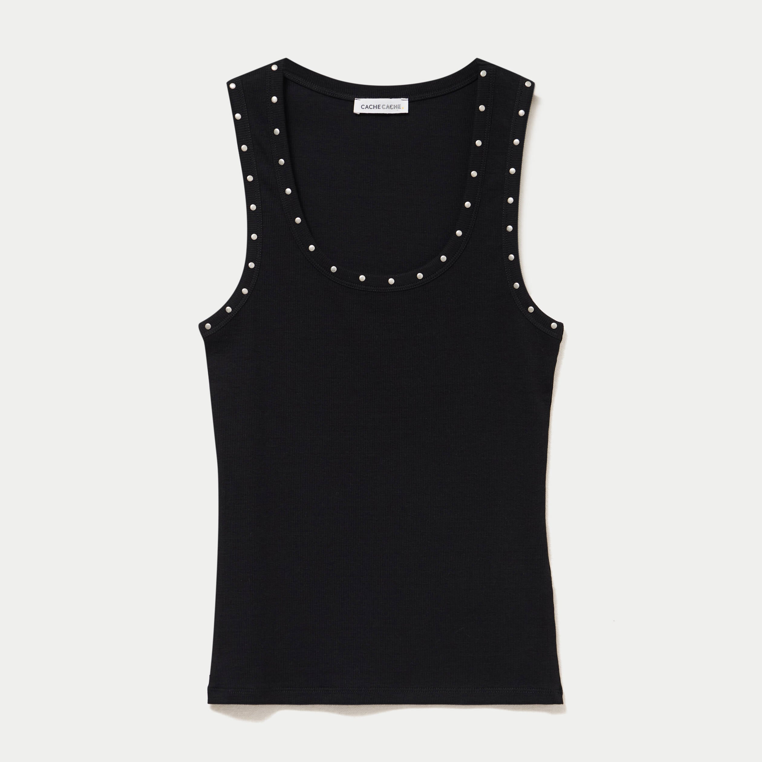 D&eacute;bardeur c&ocirc;tel&eacute; ajust&eacute; d&eacute;collet&eacute; noir femme