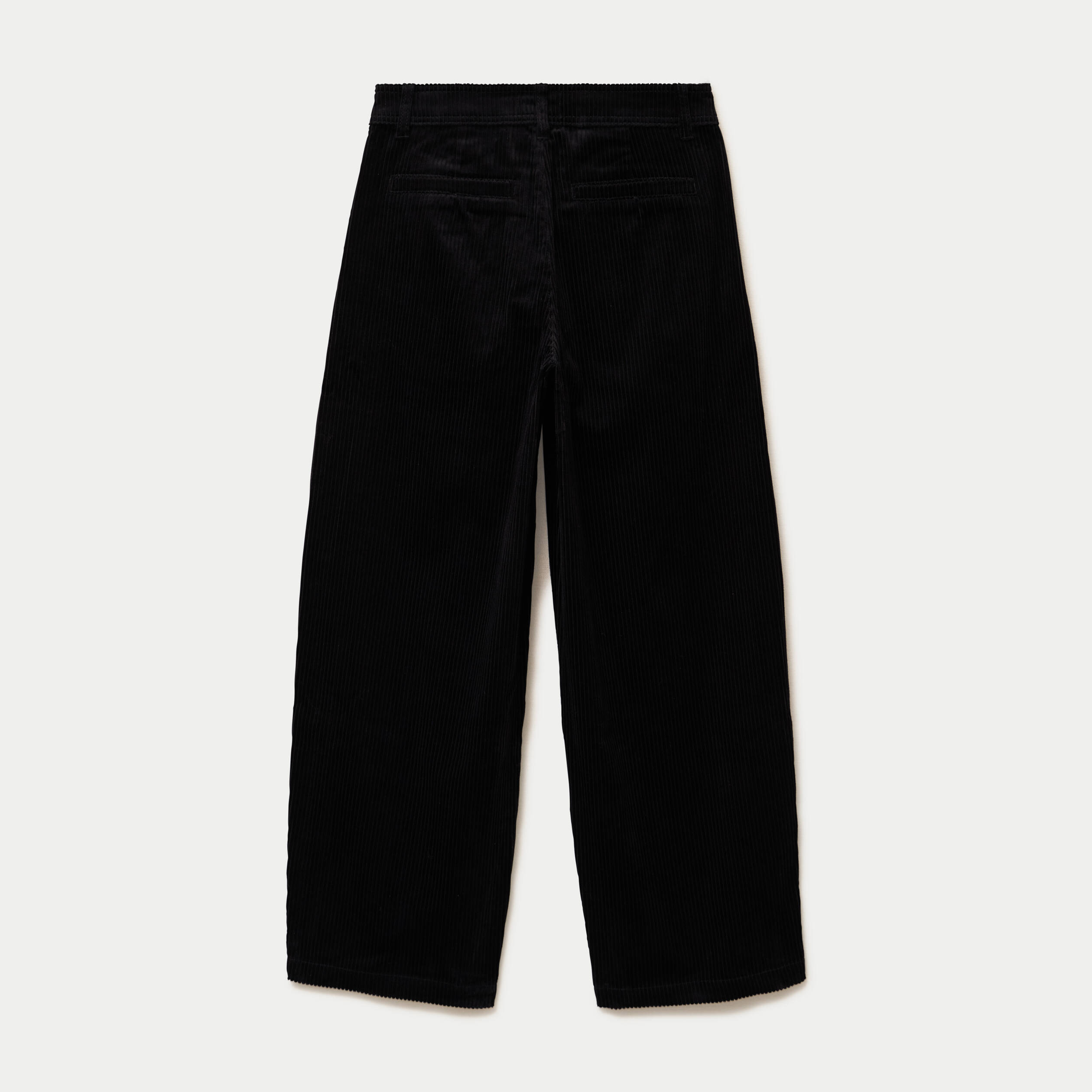 Pantalon chino en velours noir femme