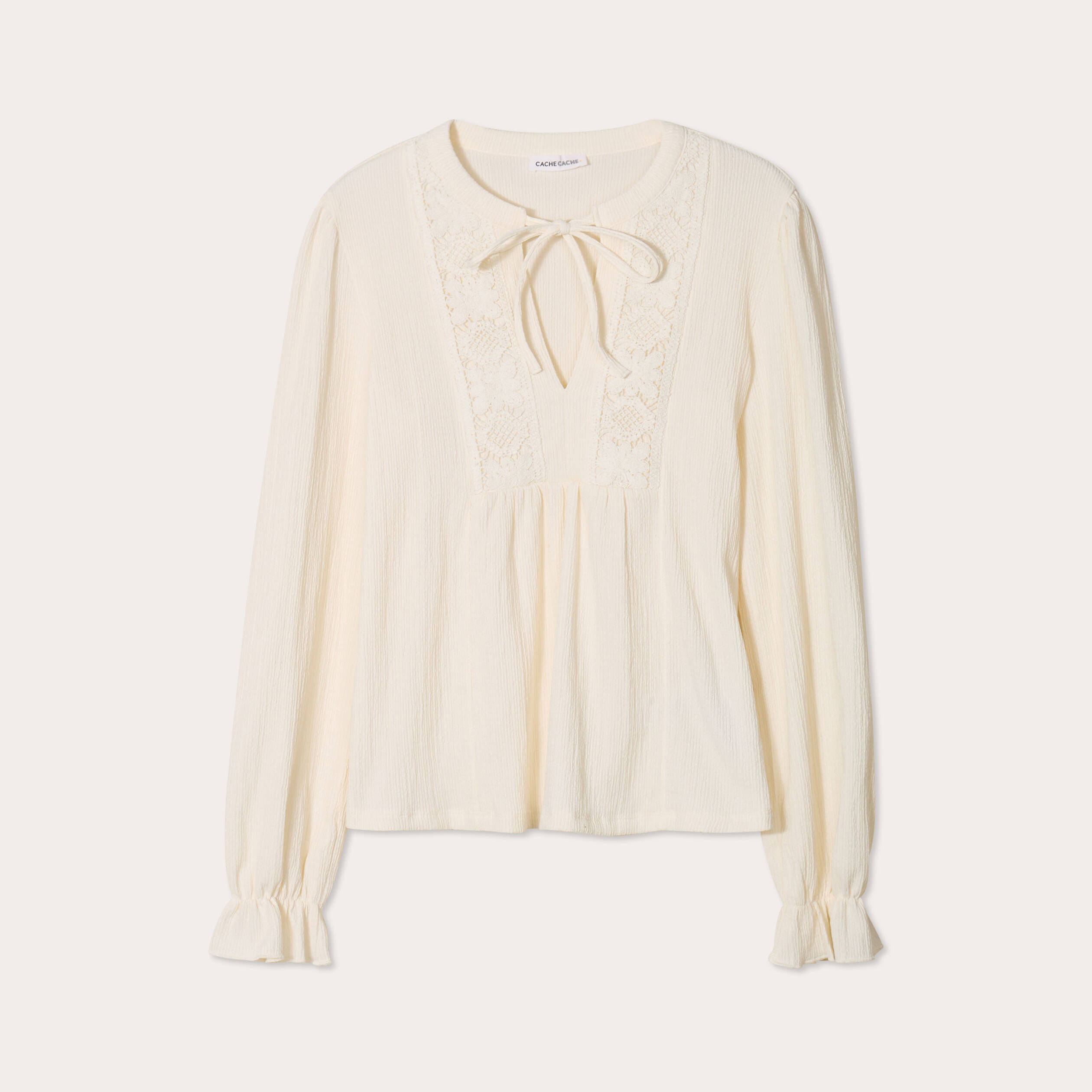 blouse manches longues ecru femme Blouse manches longues ecru femme