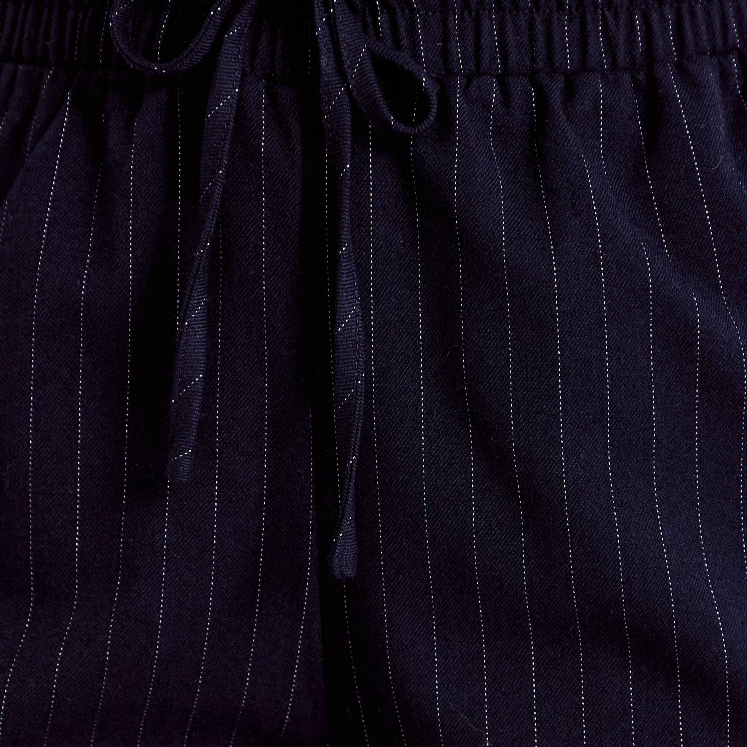 Pantalon large taille standard bleu marine femme