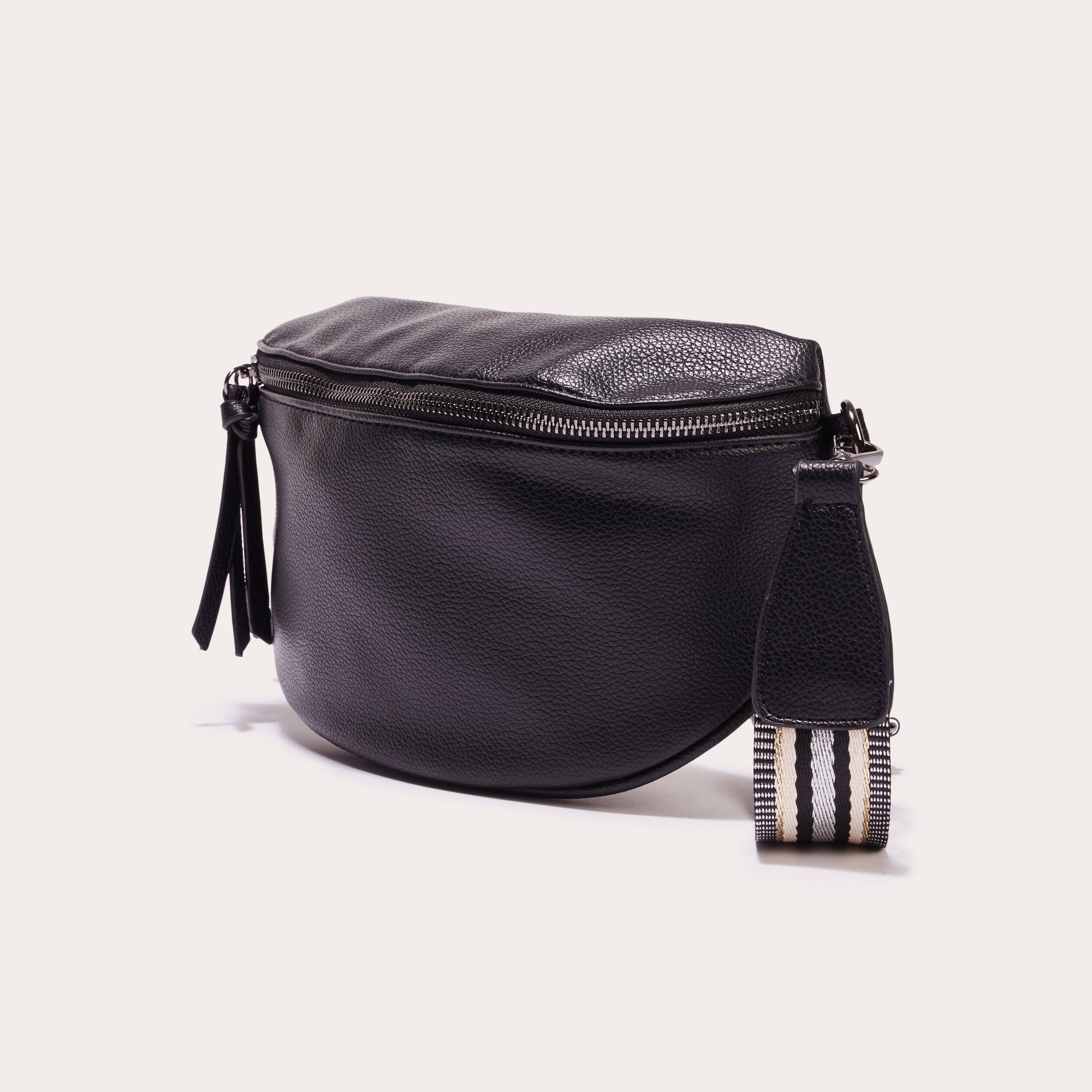 sac banane en bandouliere noir femme Sac banane en bandoulière noir femme
