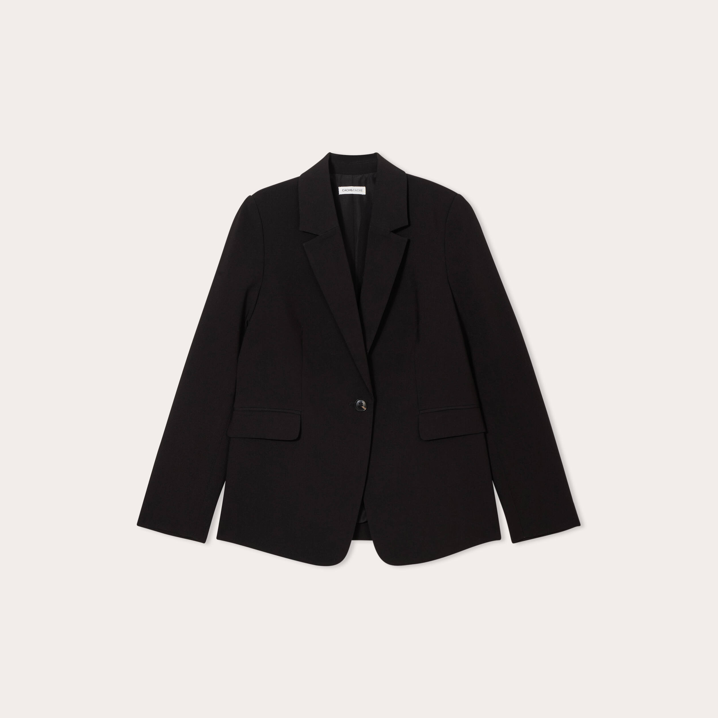 Veste esprit tailleur noir femme