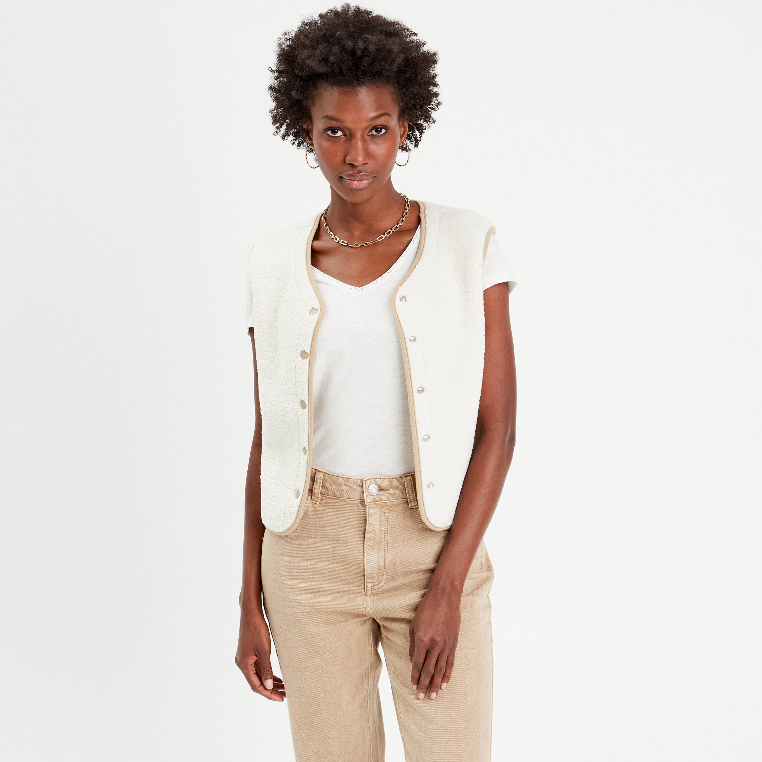 Cardigan à Paillettes GRACE KARIN Sans Manches - Col En V - Tenue Festive élégante - Pour Femmes