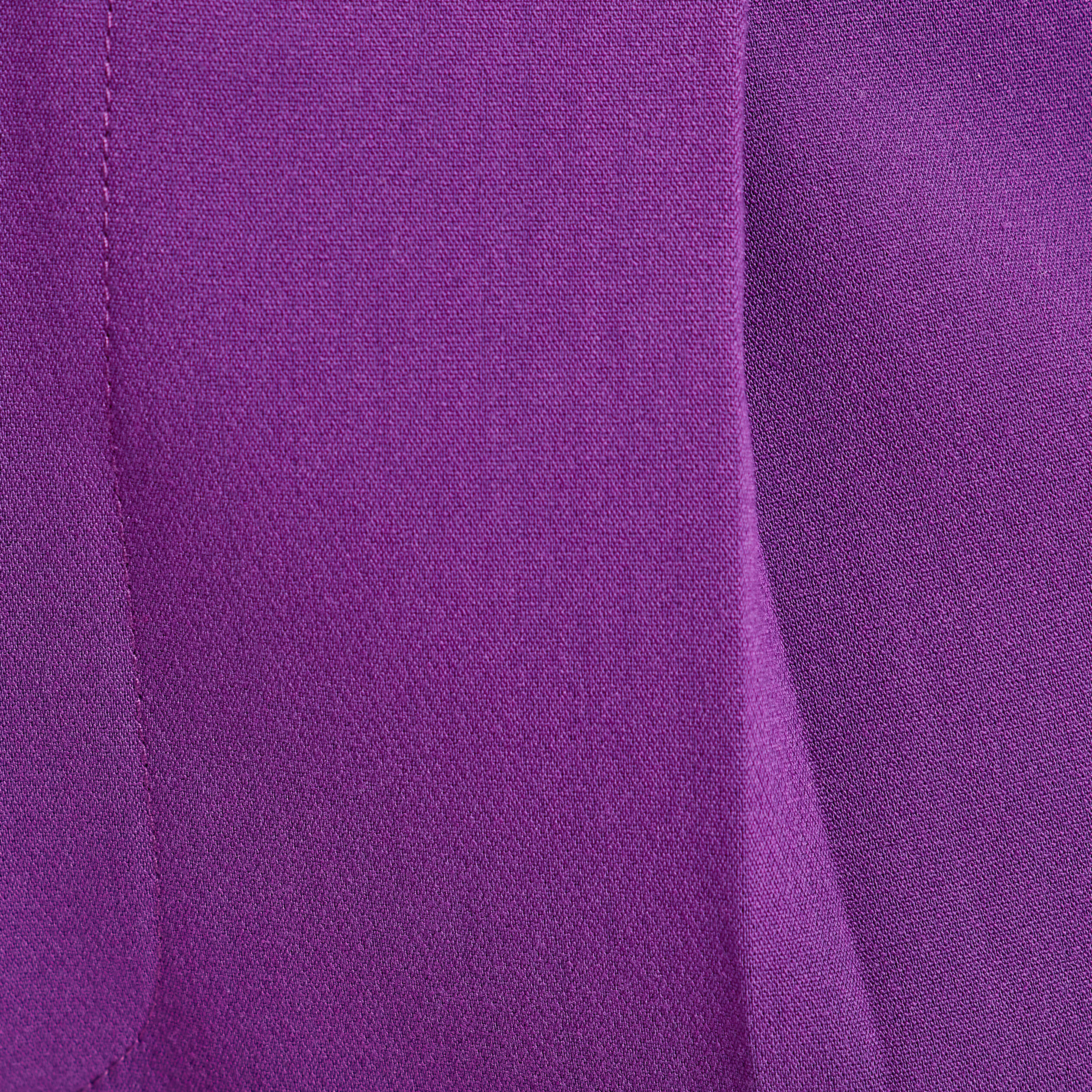 Pantalon city carotte violet fonc femme Vibs