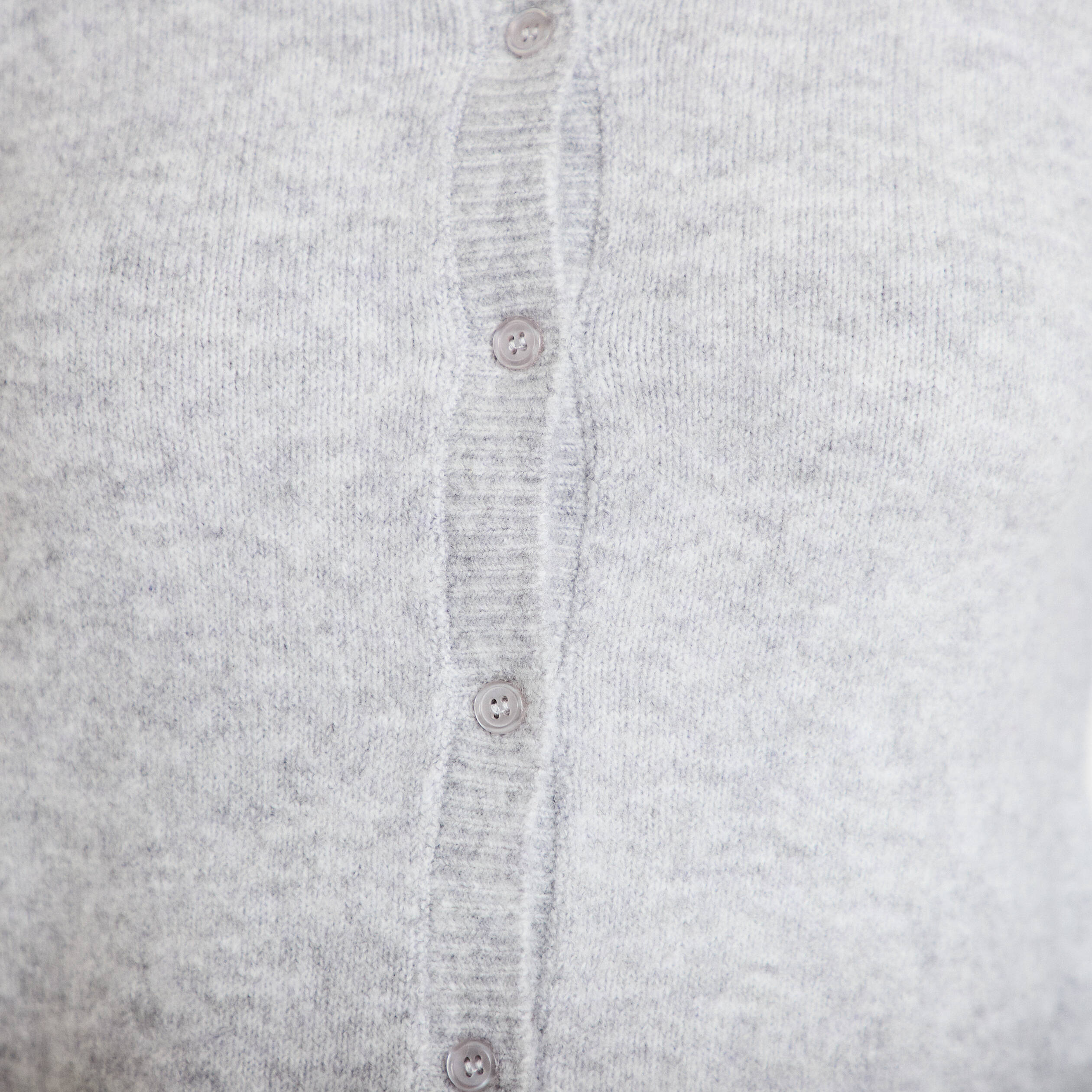 Gilet boutonn&eacute; manches longues gris fonc&eacute; femme