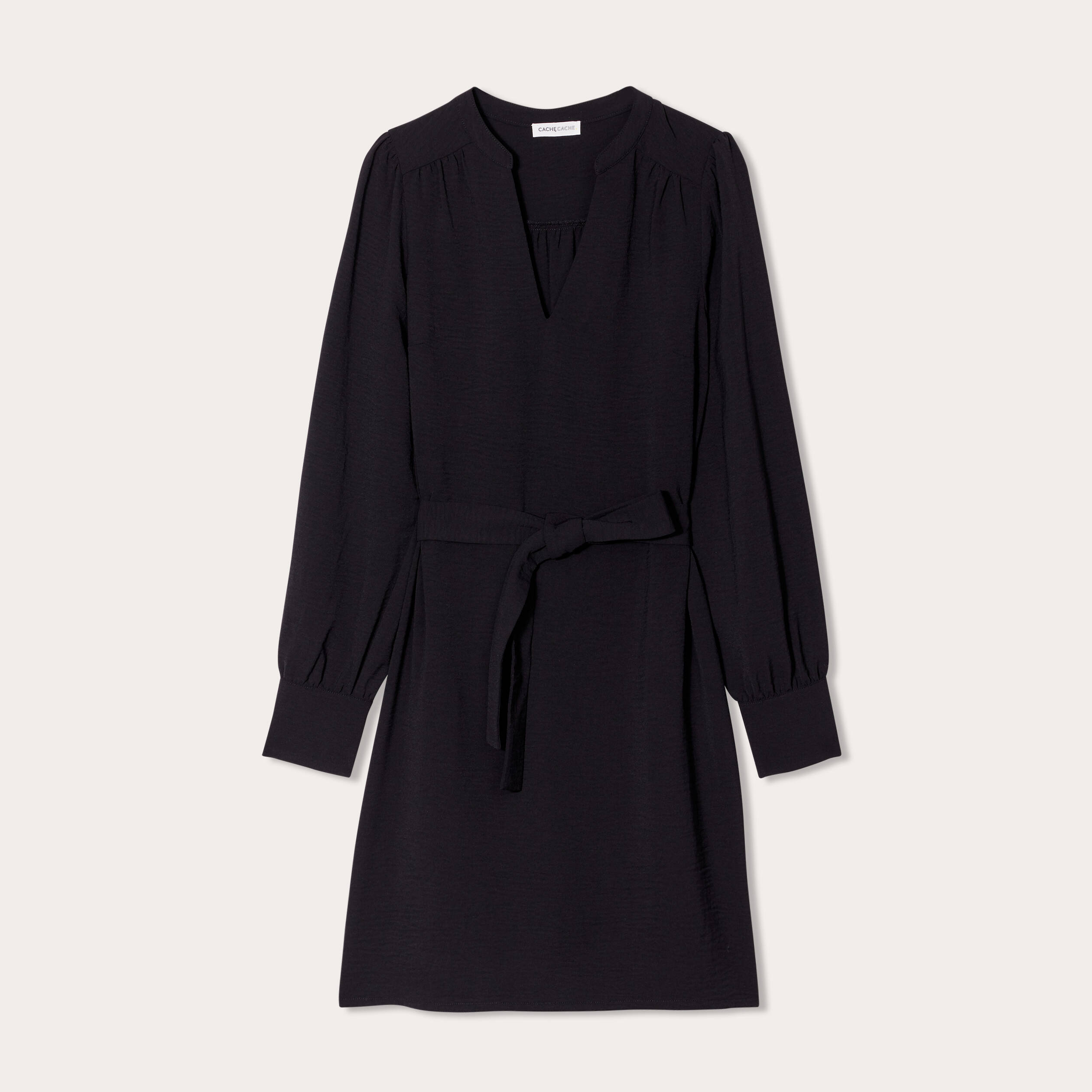 robe droite ceinturee noir femme Robe droite ceinturée noir femme