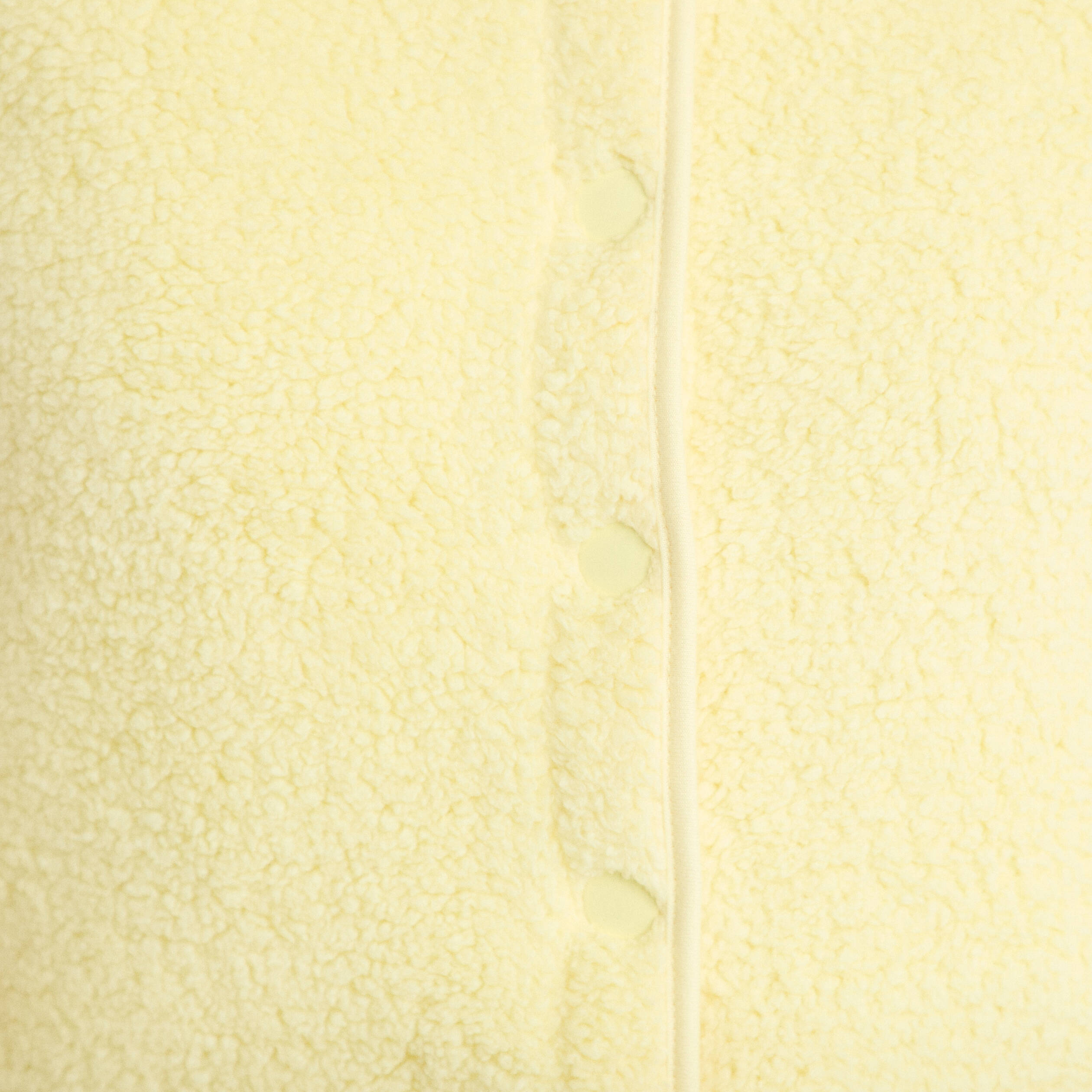 Gilet sans manches effet polaire jaune clair femme