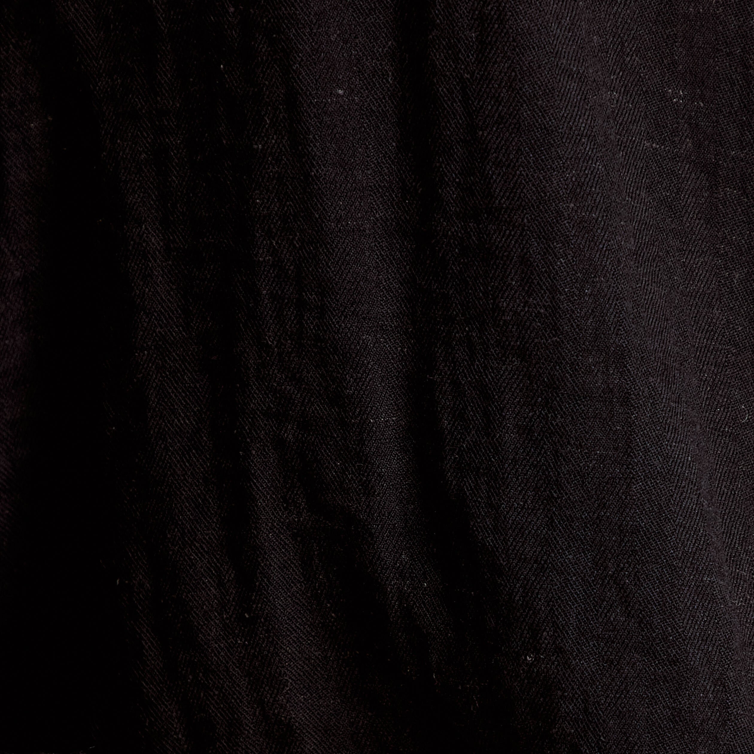 Blouse ample pliss&eacute;e manches longues noir femme
