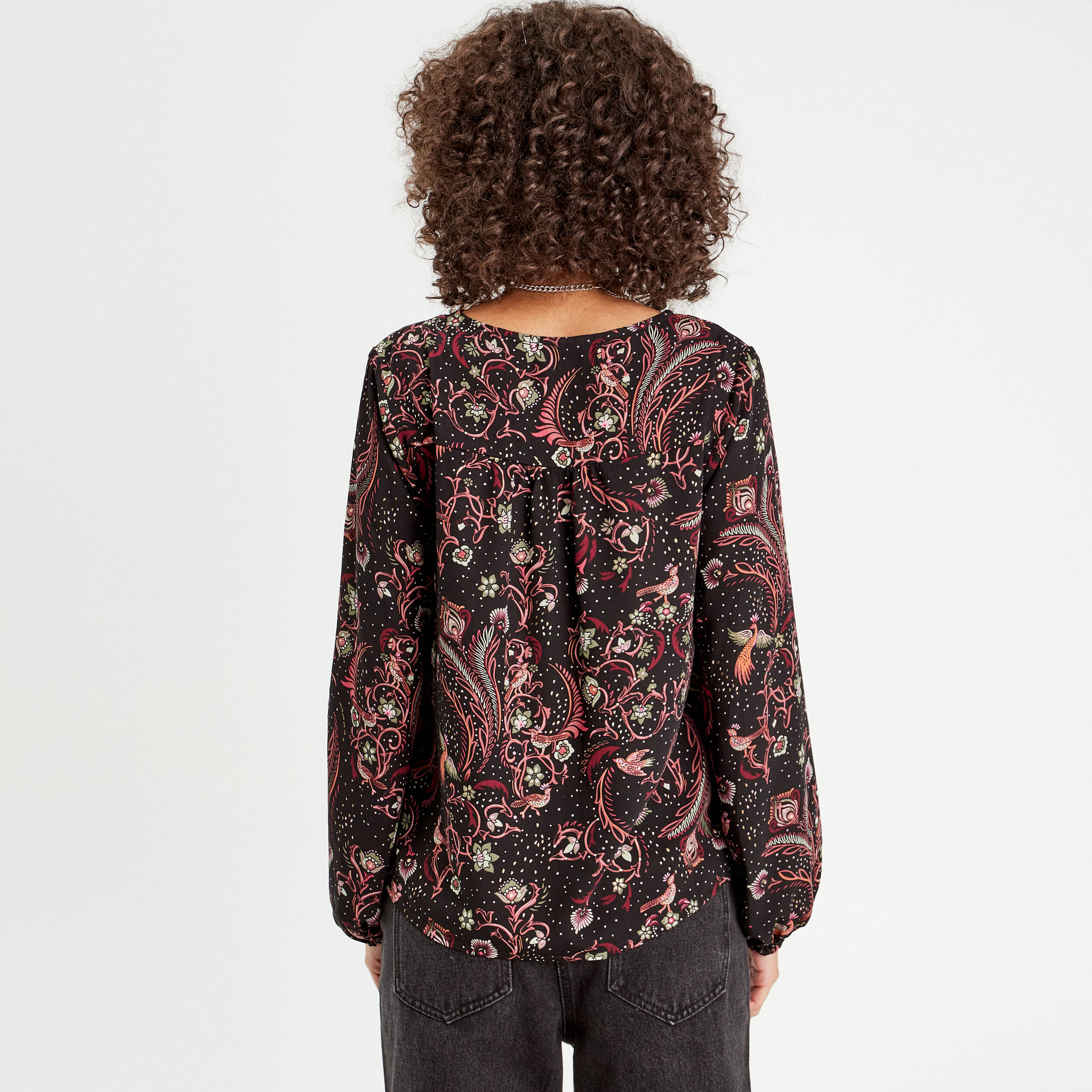 chemise manches longues noir femme Chemise manches longues noir femme
