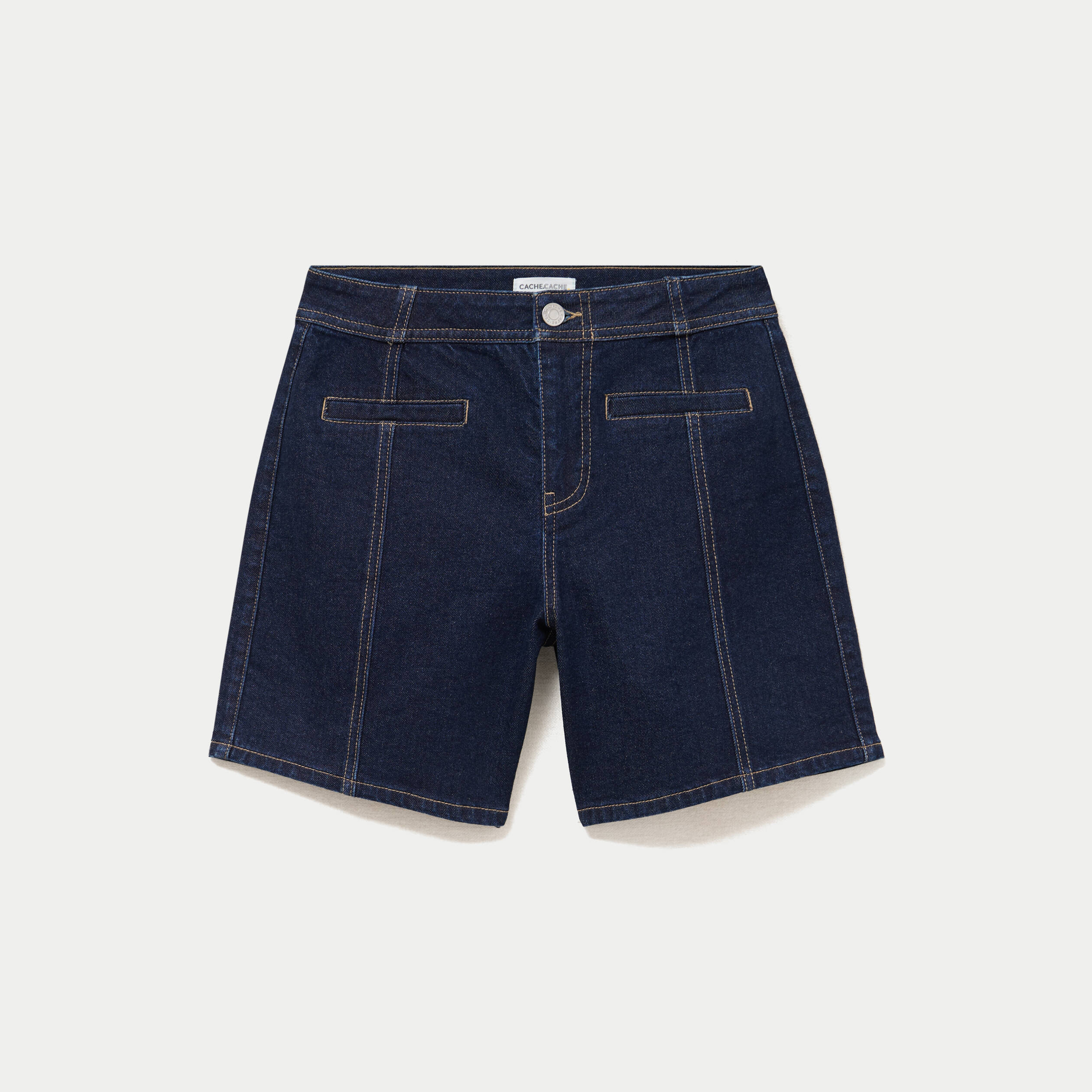 Short en jean denim brut femme