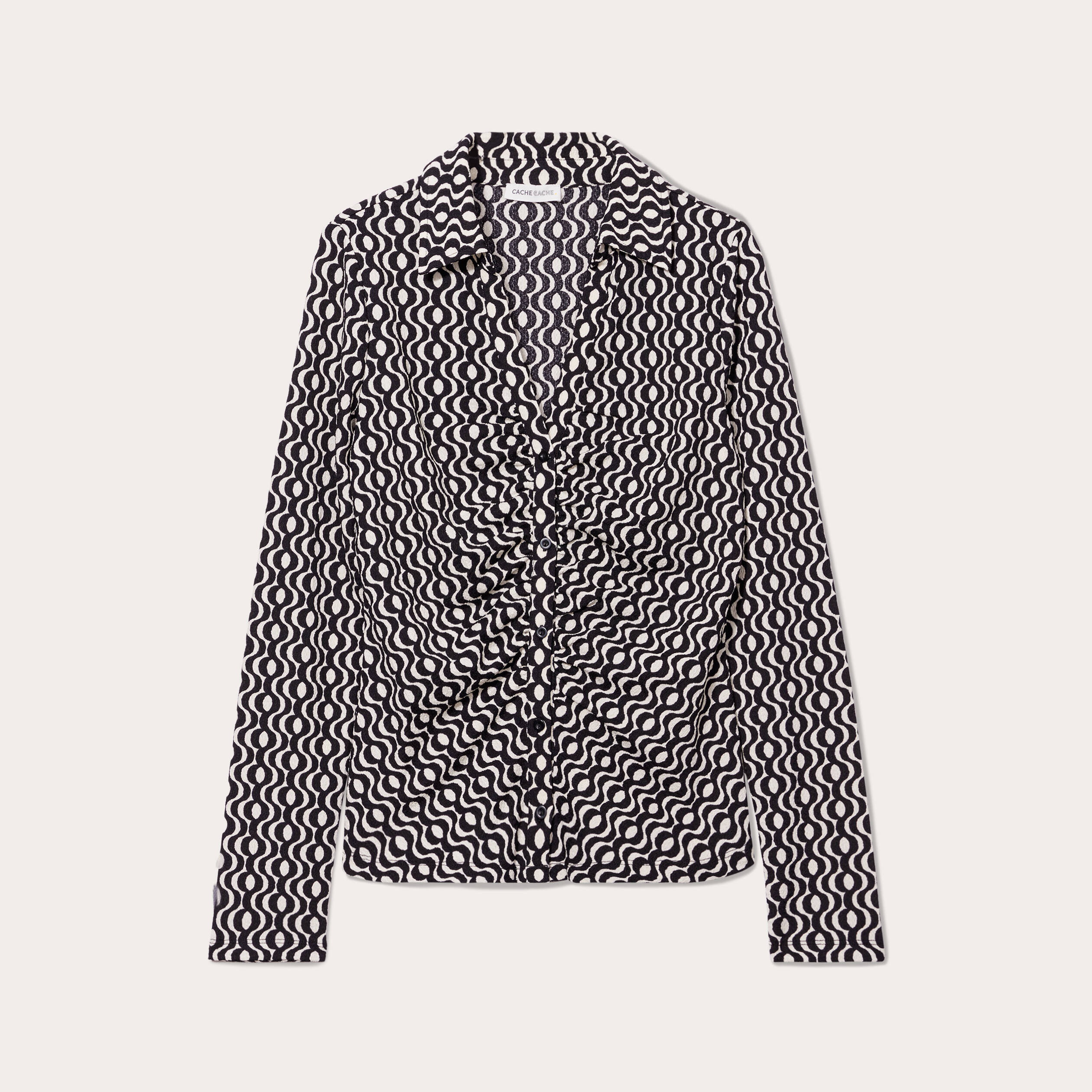 Chemise Femme Zara Blanche à Manches Longues Avec Fronces - Taille XL - Occasion Parfaite