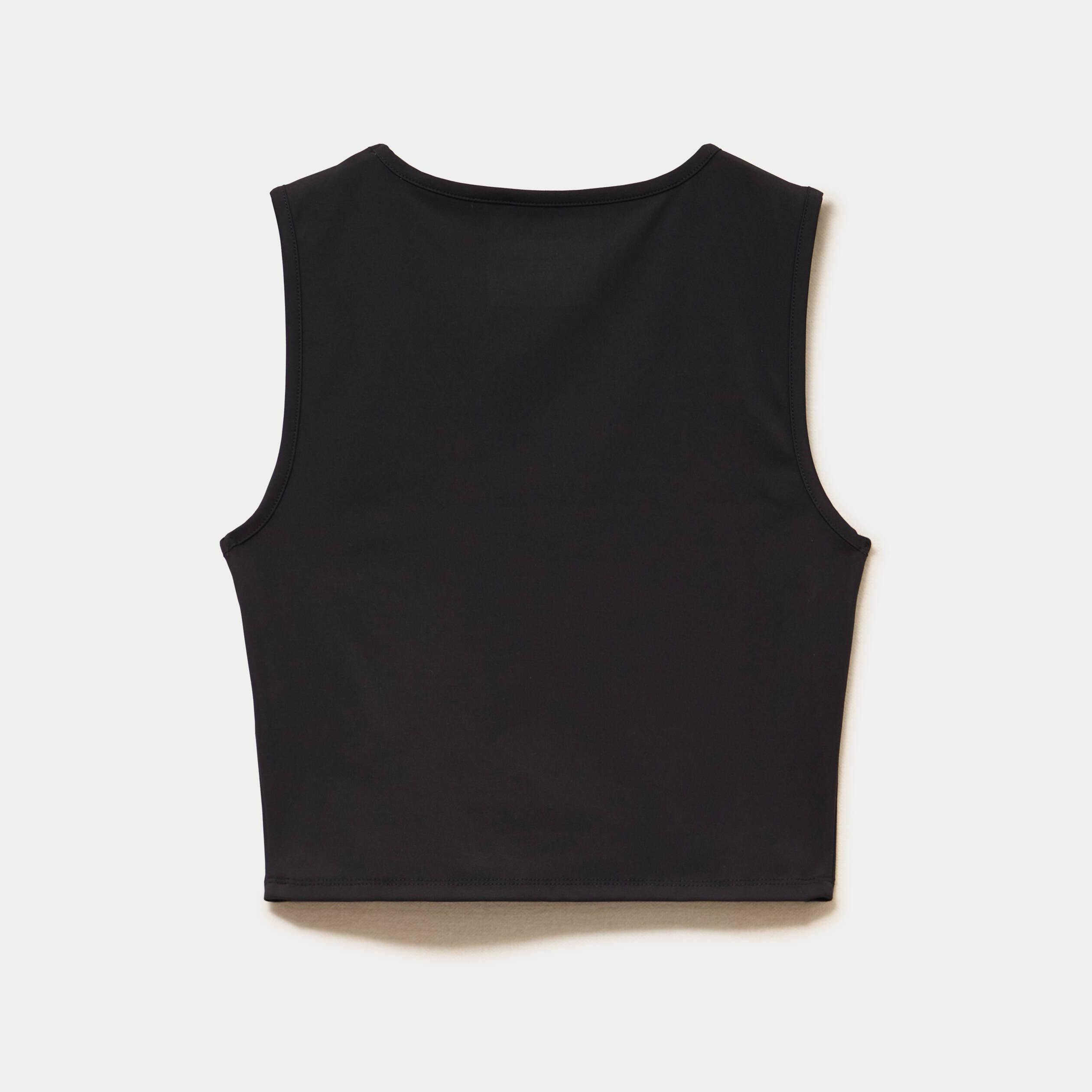 D&eacute;bardeur col rond activewear noir femme