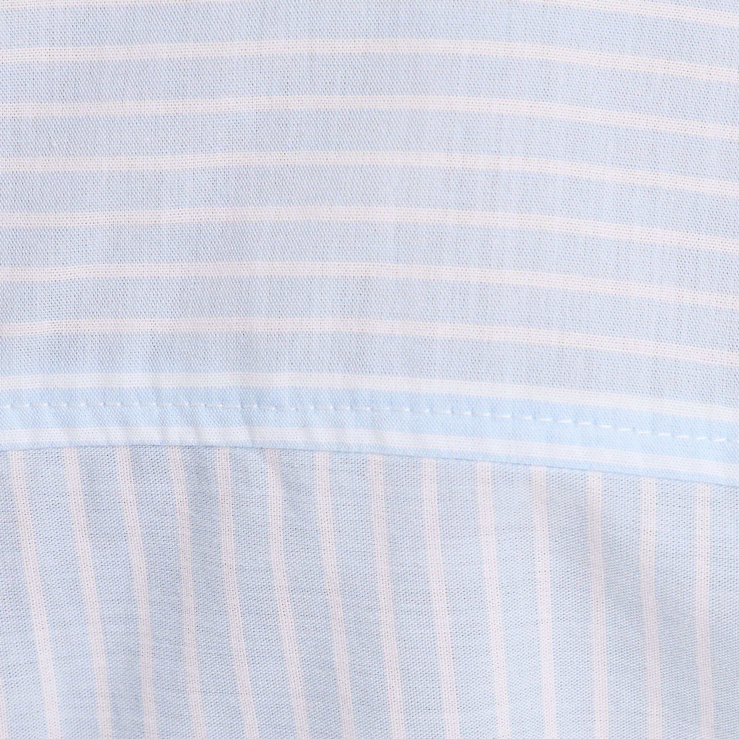 chemise droite courte en coton bleu femme Chemise droite courte en coton bleu femme