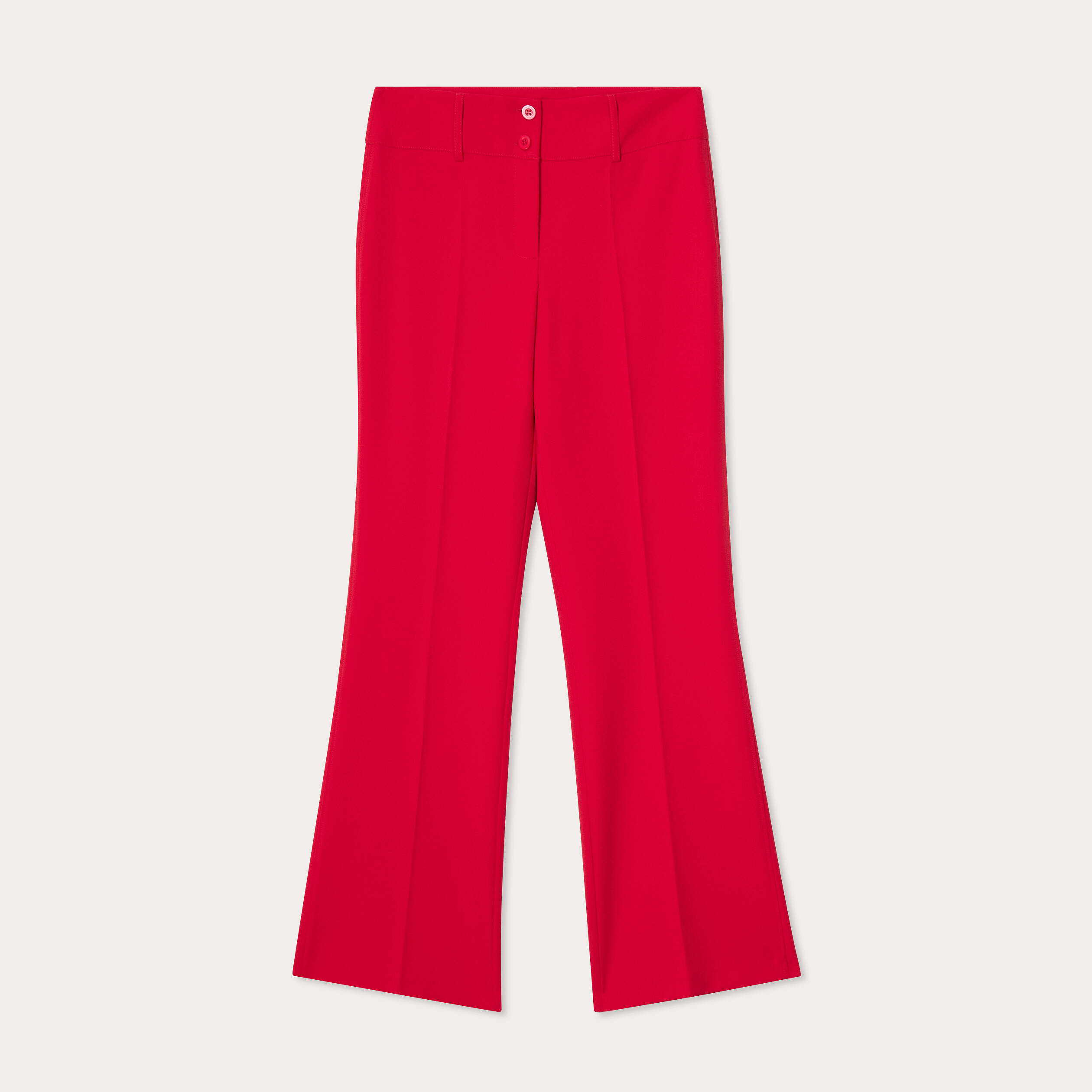pantalon flare rouge clair femme Pantalon flare rouge clair femme